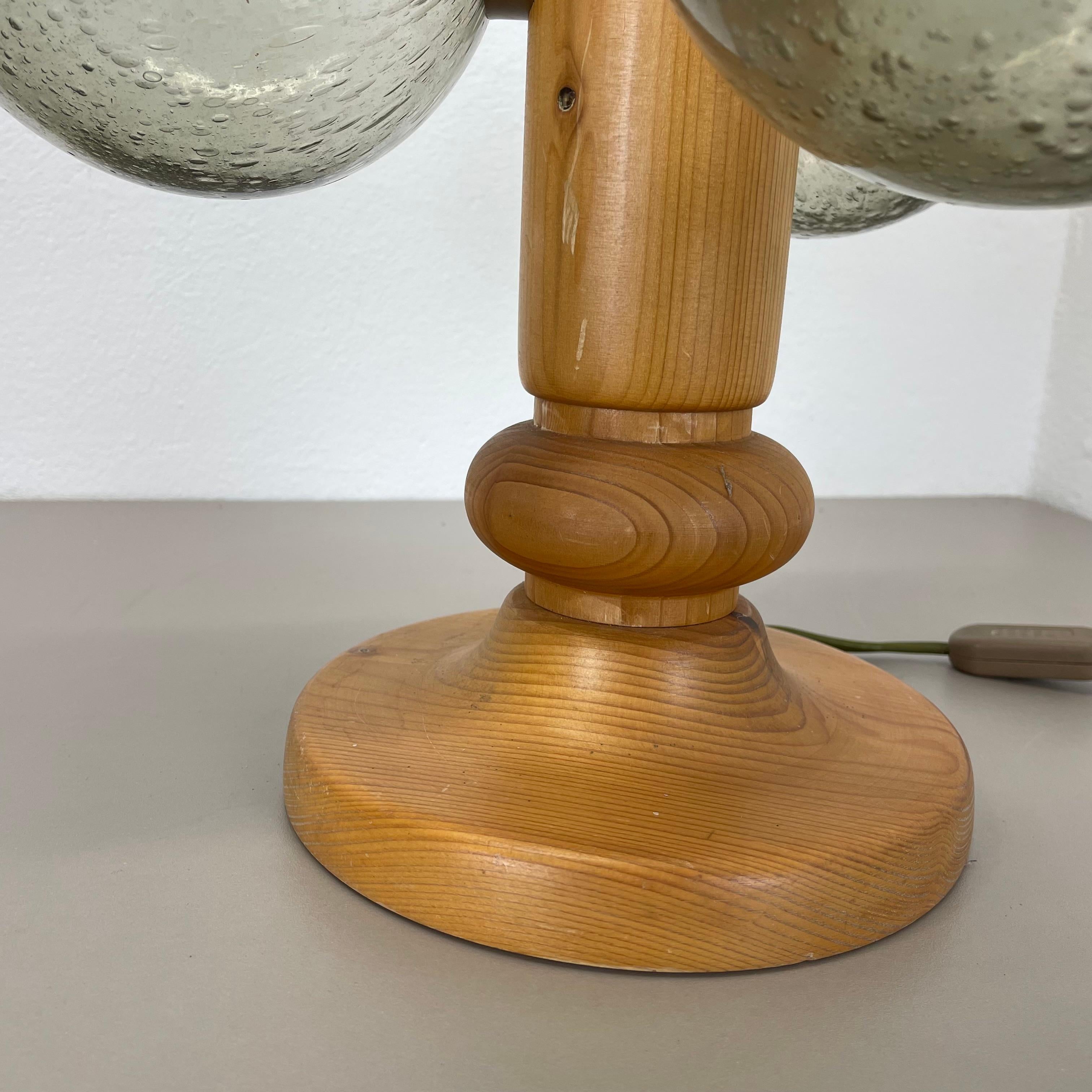 Grande lampe de bureau sculpturale en bois organique PINE de Temde Lights, Allemagne, années 1970 en vente 3