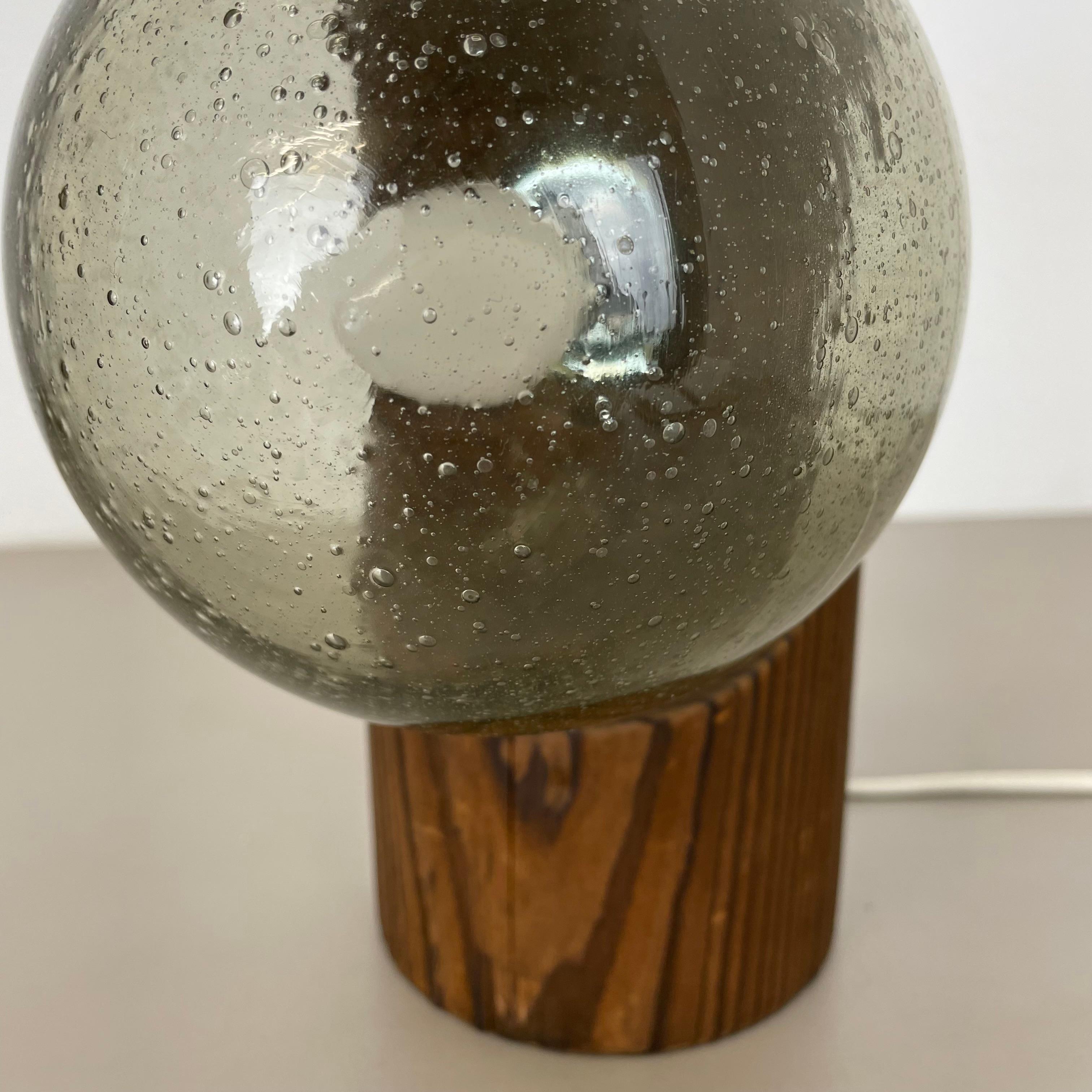 Große organische skulpturale PINE-Holz-Tischleuchte von Temde Lights, Deutschland 1970er Jahre im Angebot 4