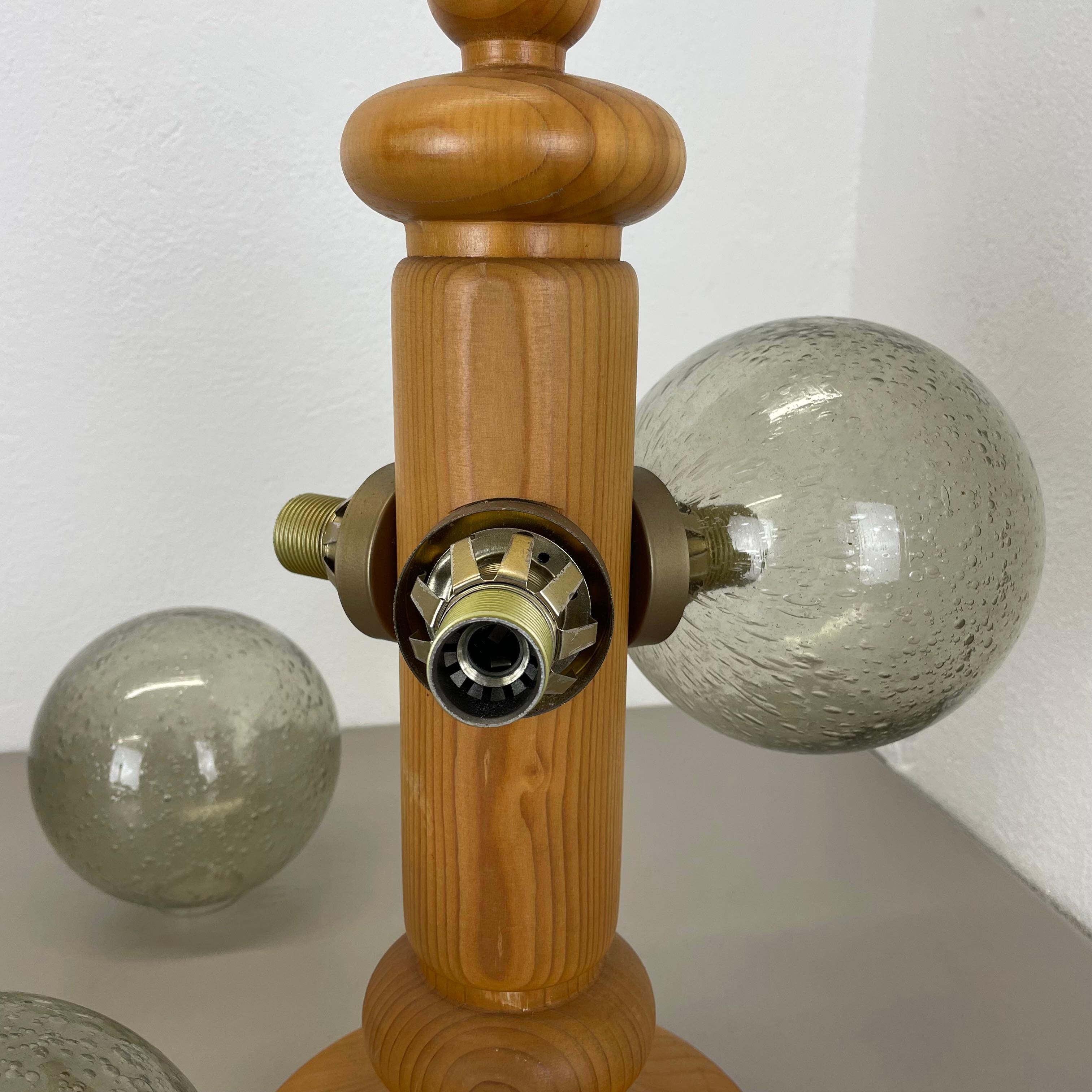 Grande lampe de bureau sculpturale en bois organique PINE de Temde Lights, Allemagne, années 1970 en vente 6