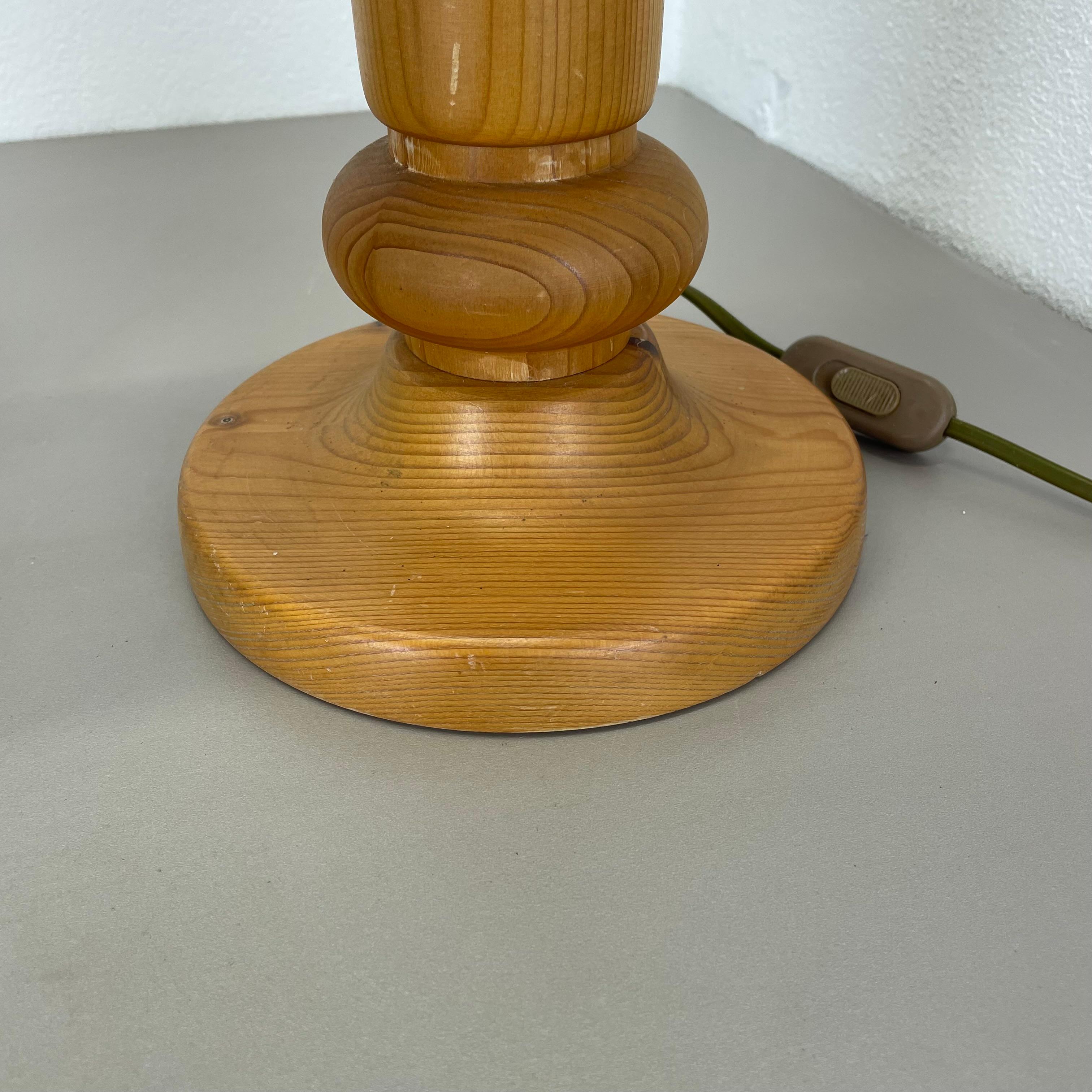 Grande lampe de bureau sculpturale en bois organique PINE de Temde Lights, Allemagne, années 1970 en vente 7