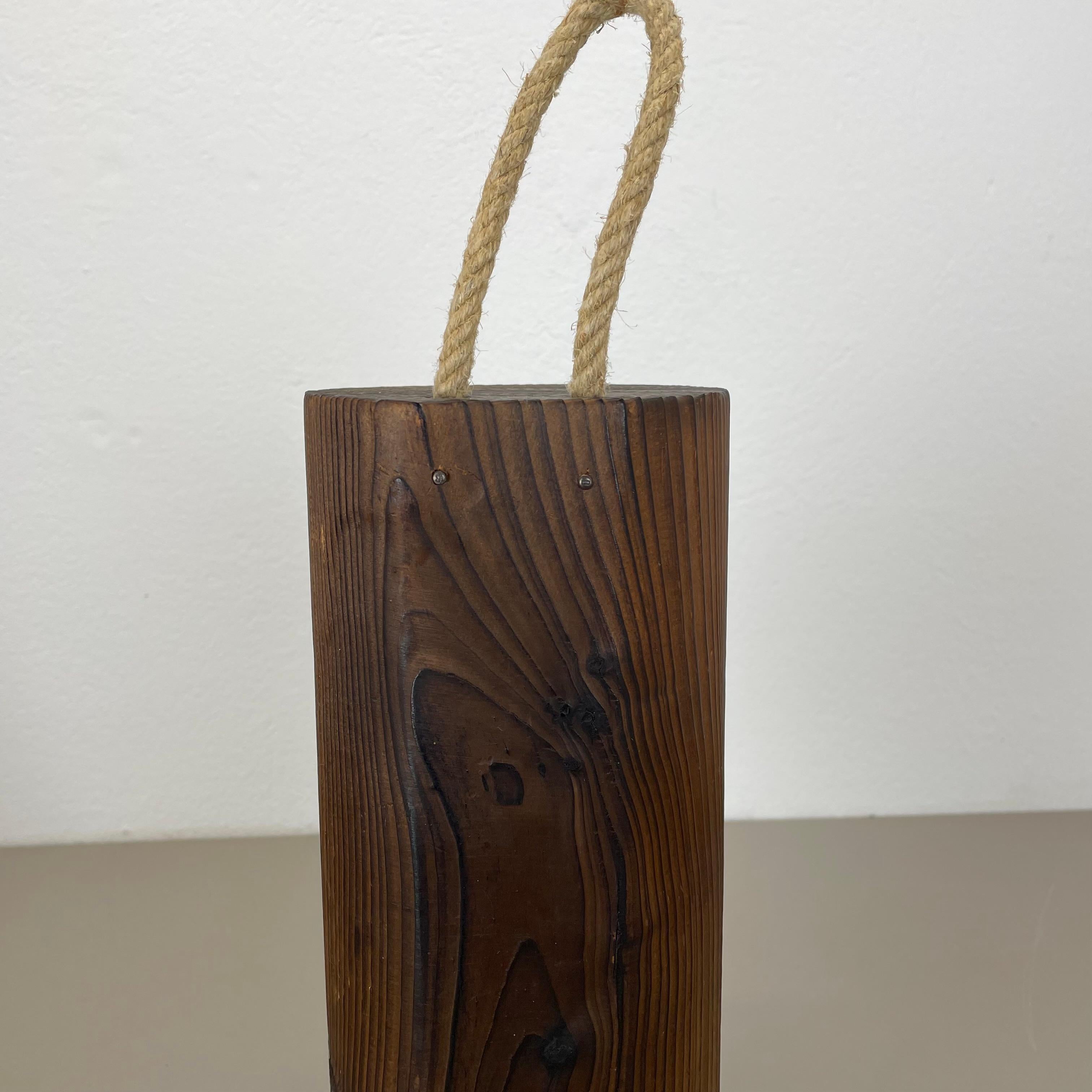 Große organische skulpturale PINE-Holz-Tischleuchte von Temde Lights, Deutschland 1970er Jahre im Angebot 9
