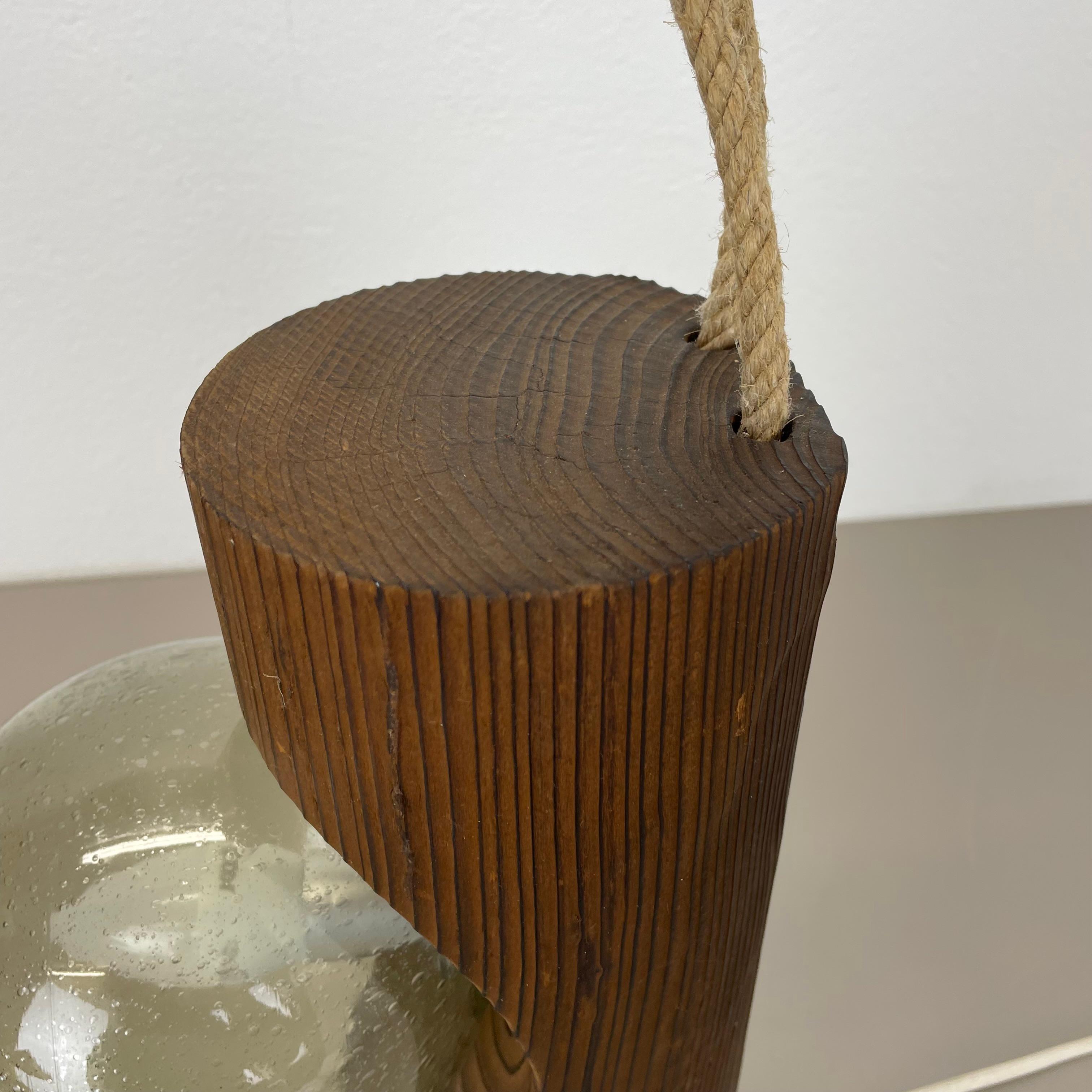Große organische skulpturale PINE-Holz-Tischleuchte von Temde Lights, Deutschland 1970er Jahre im Zustand „Gut“ im Angebot in Kirchlengern, DE