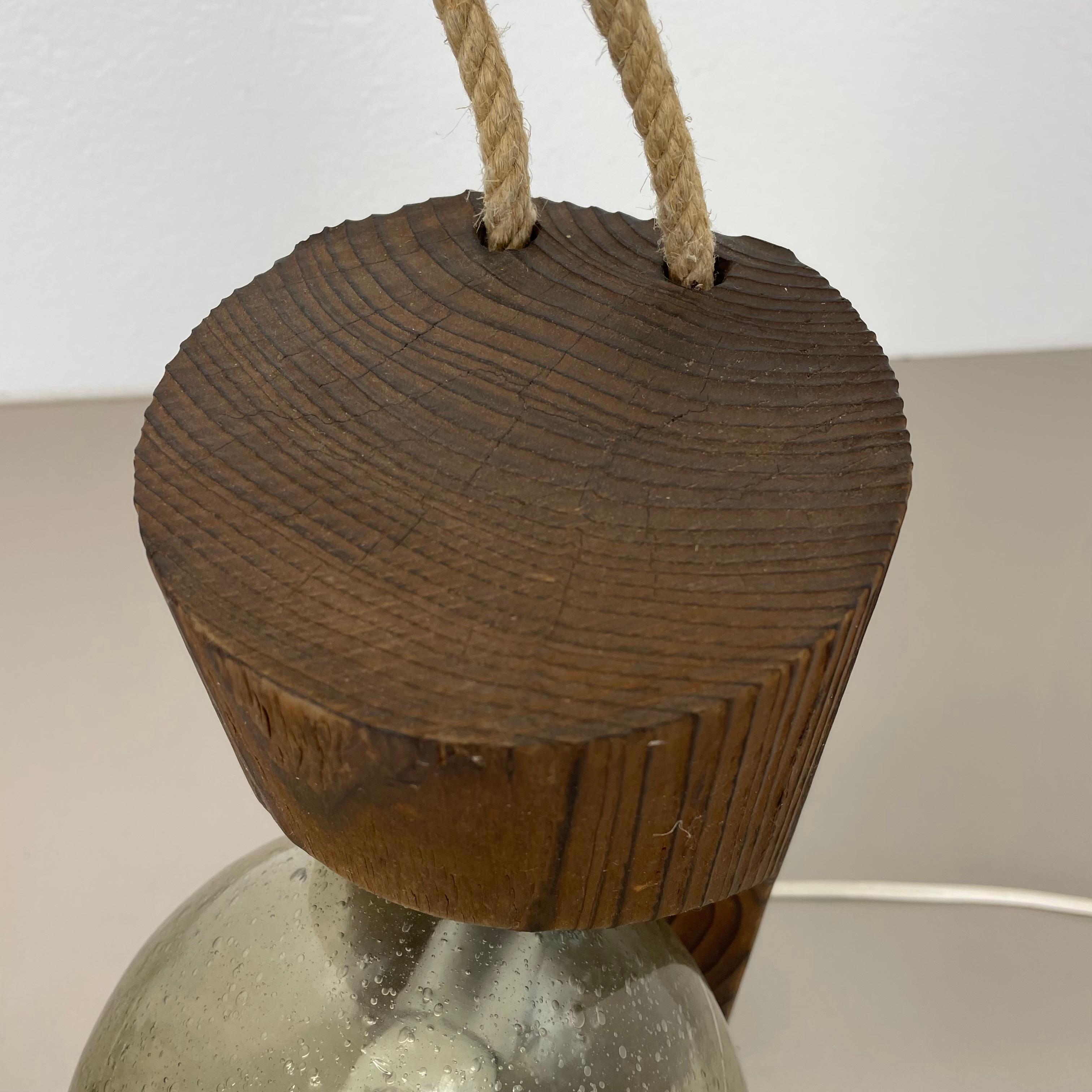Große organische skulpturale PINE-Holz-Tischleuchte von Temde Lights, Deutschland 1970er Jahre im Angebot 2