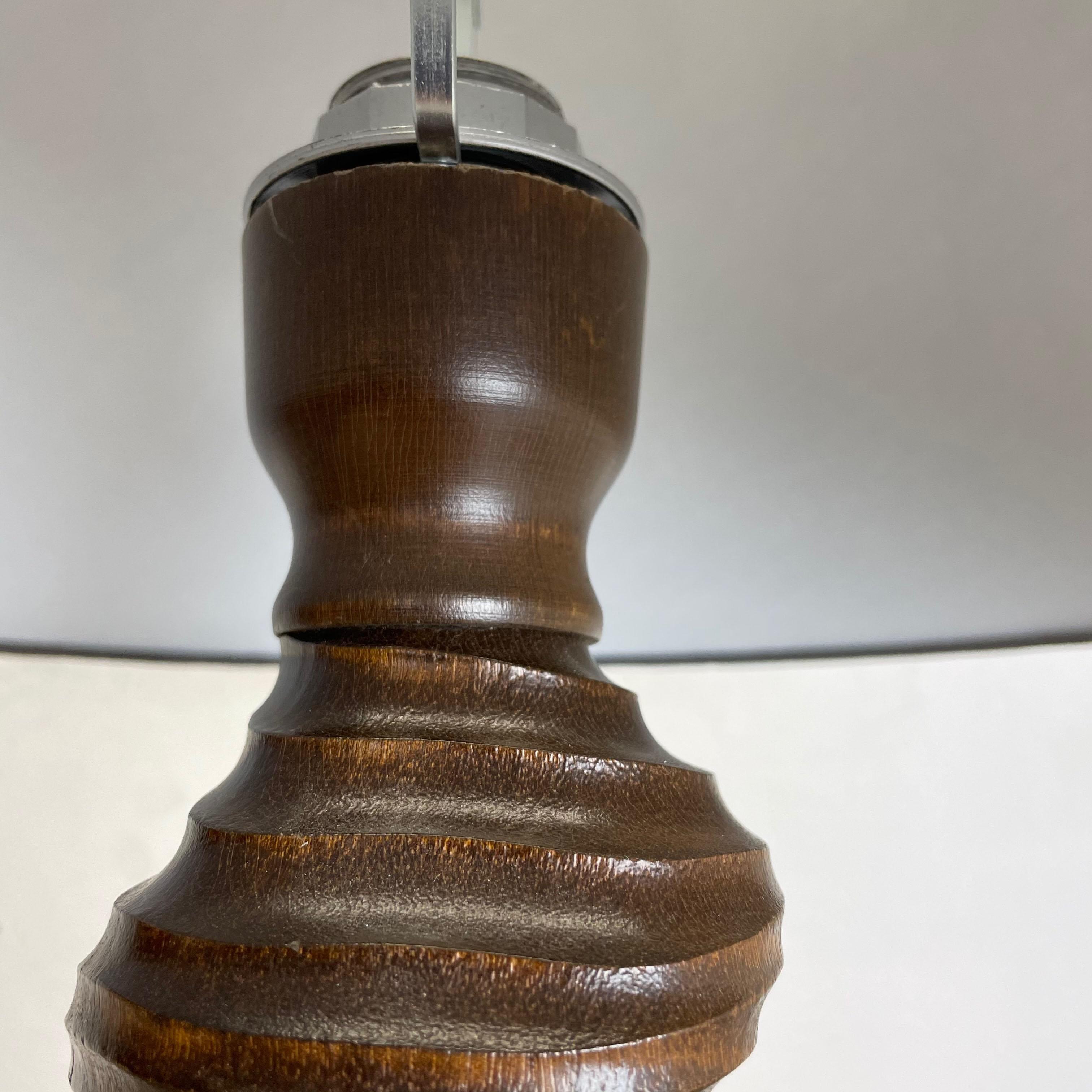 Grande lampe de bureau sculpturale en bois organique fabriquée par Temde, Allemagne, années 1970 en vente 2