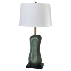 Large Organic Shaped Lee Rosen for Design Technics Ceramic Table Lamp