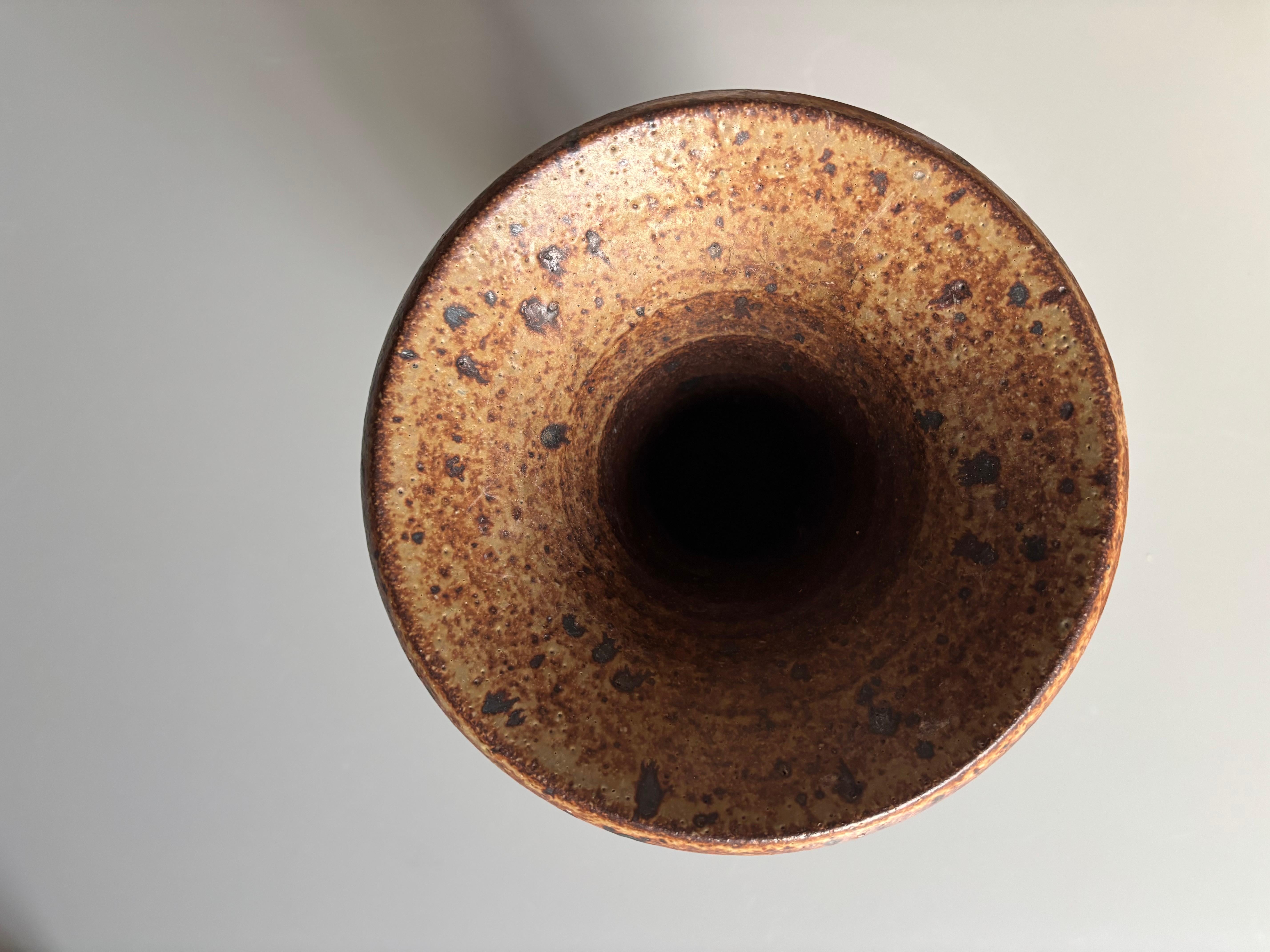 Große organische Steingut-Kunstvase von Stiil Dänemark, 1970er Jahre im Angebot 4