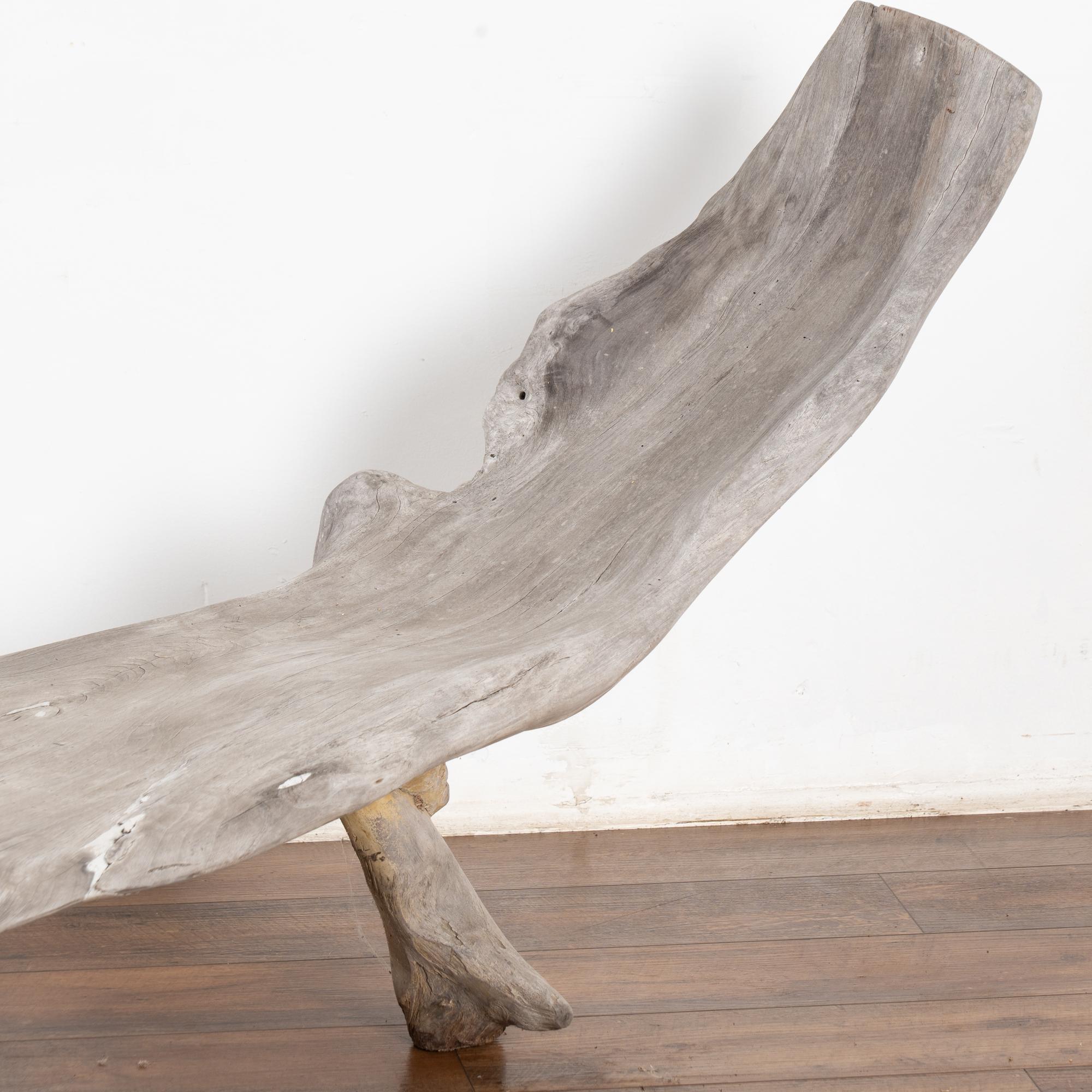 Large Organic Teak Root Bench, circa 1940-60 For Sale 5