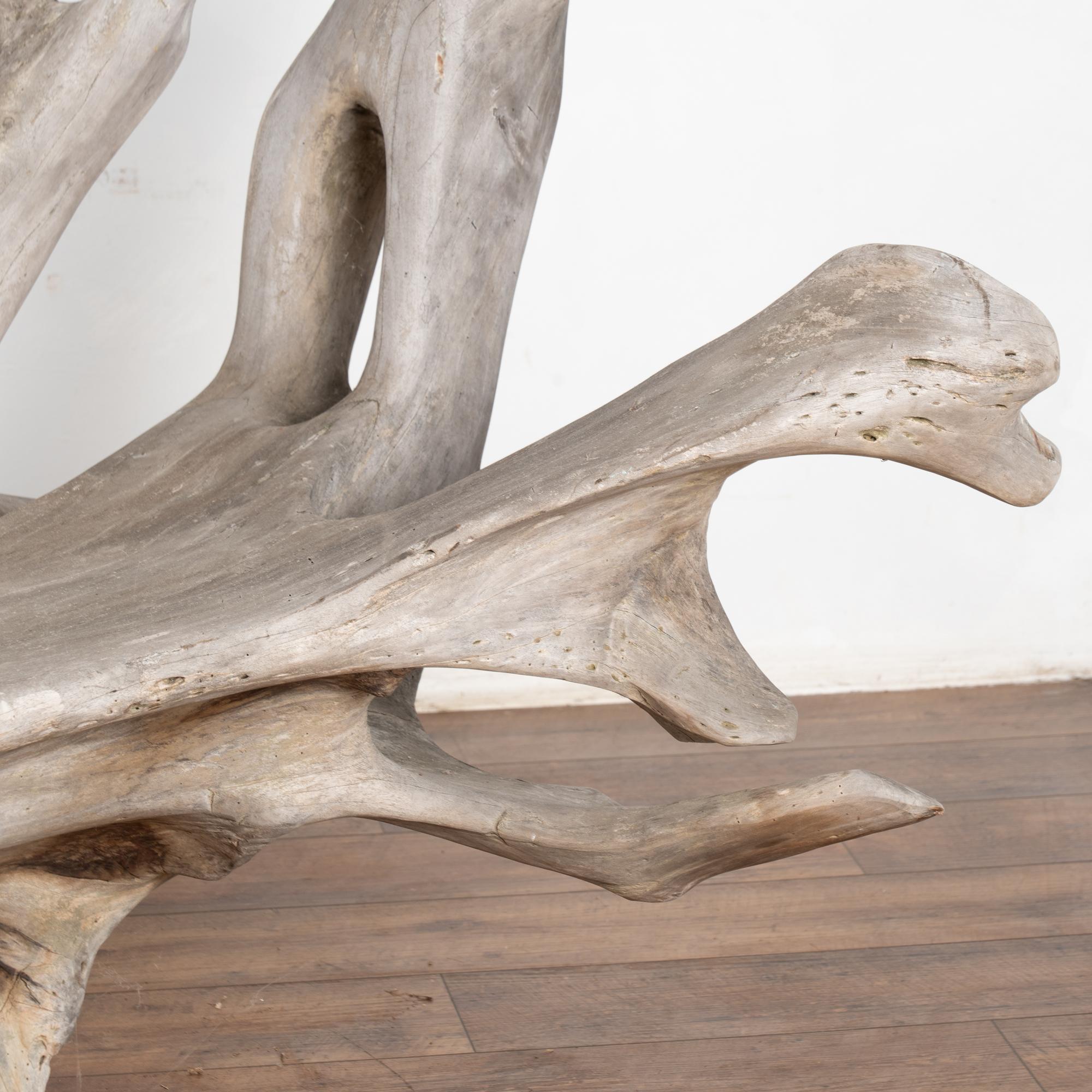 Grande panca organica in teak, circa 1940-60 in vendita 4