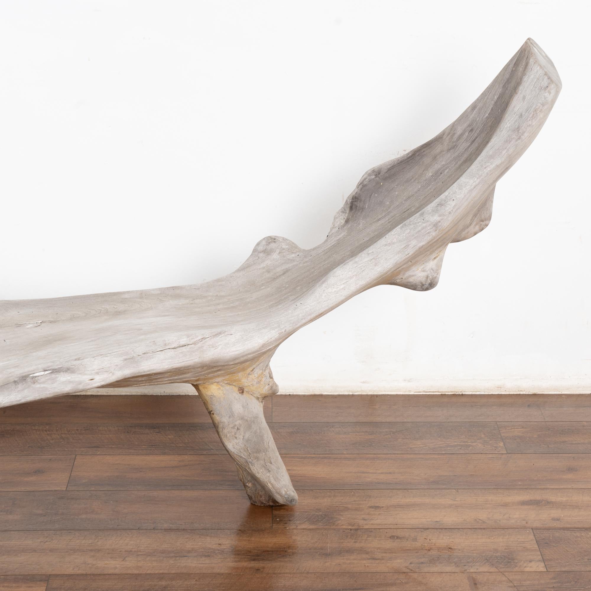 Large Organic Teak Root Bench, circa 1940-60 For Sale 6
