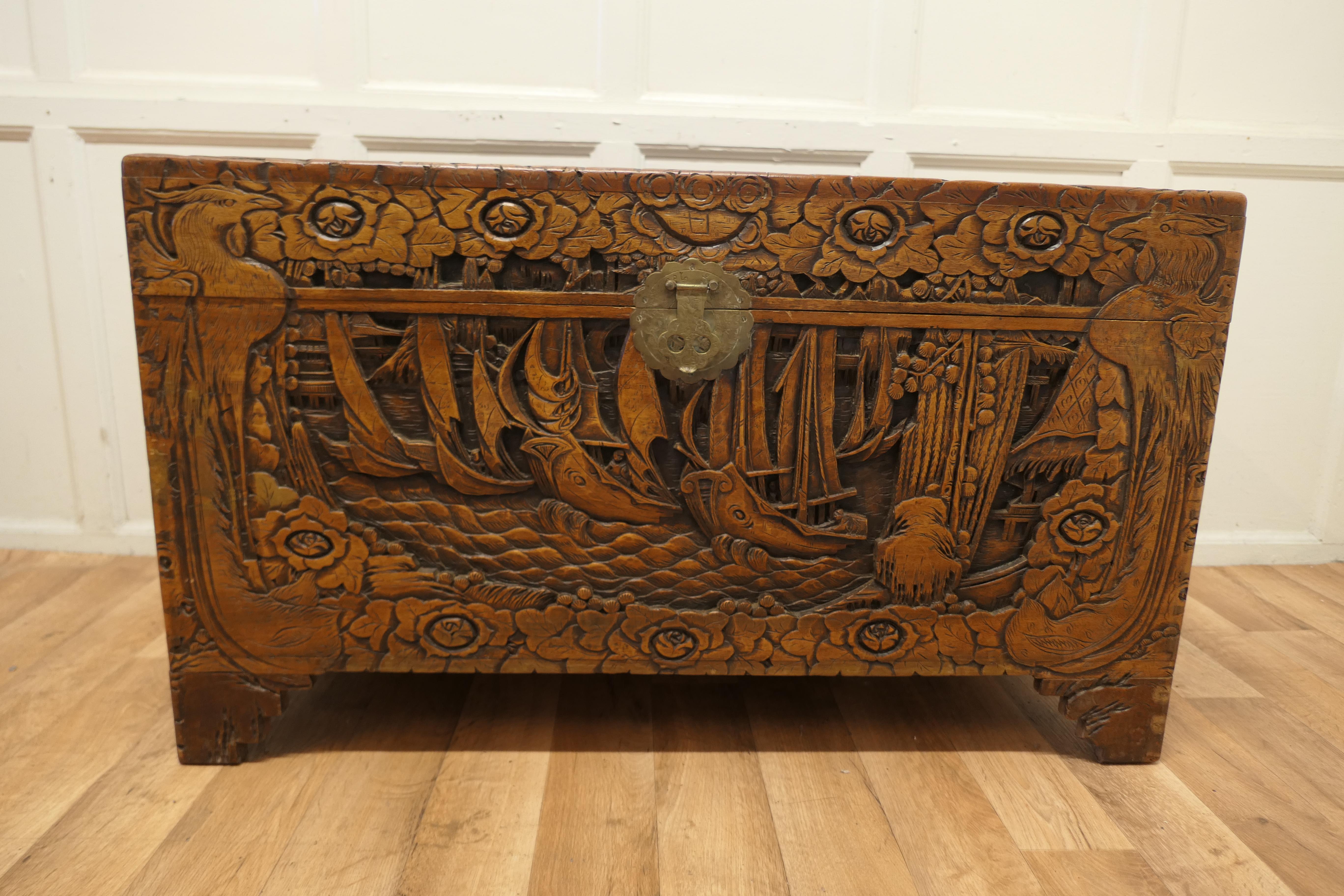 large camphor wood chest