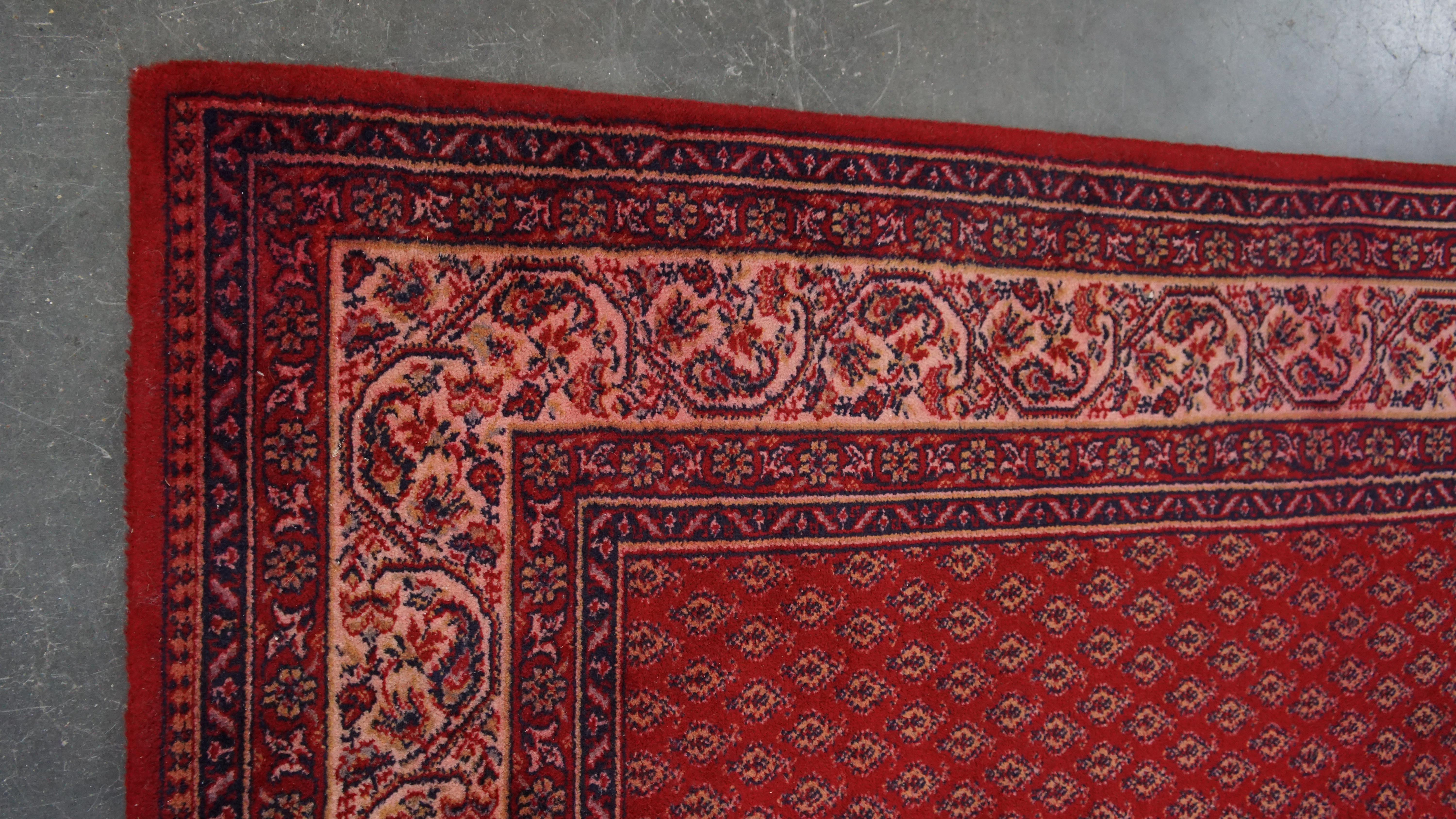 Large oriental rug with primarily red and purple colors, 300x200cm For Sale 1
