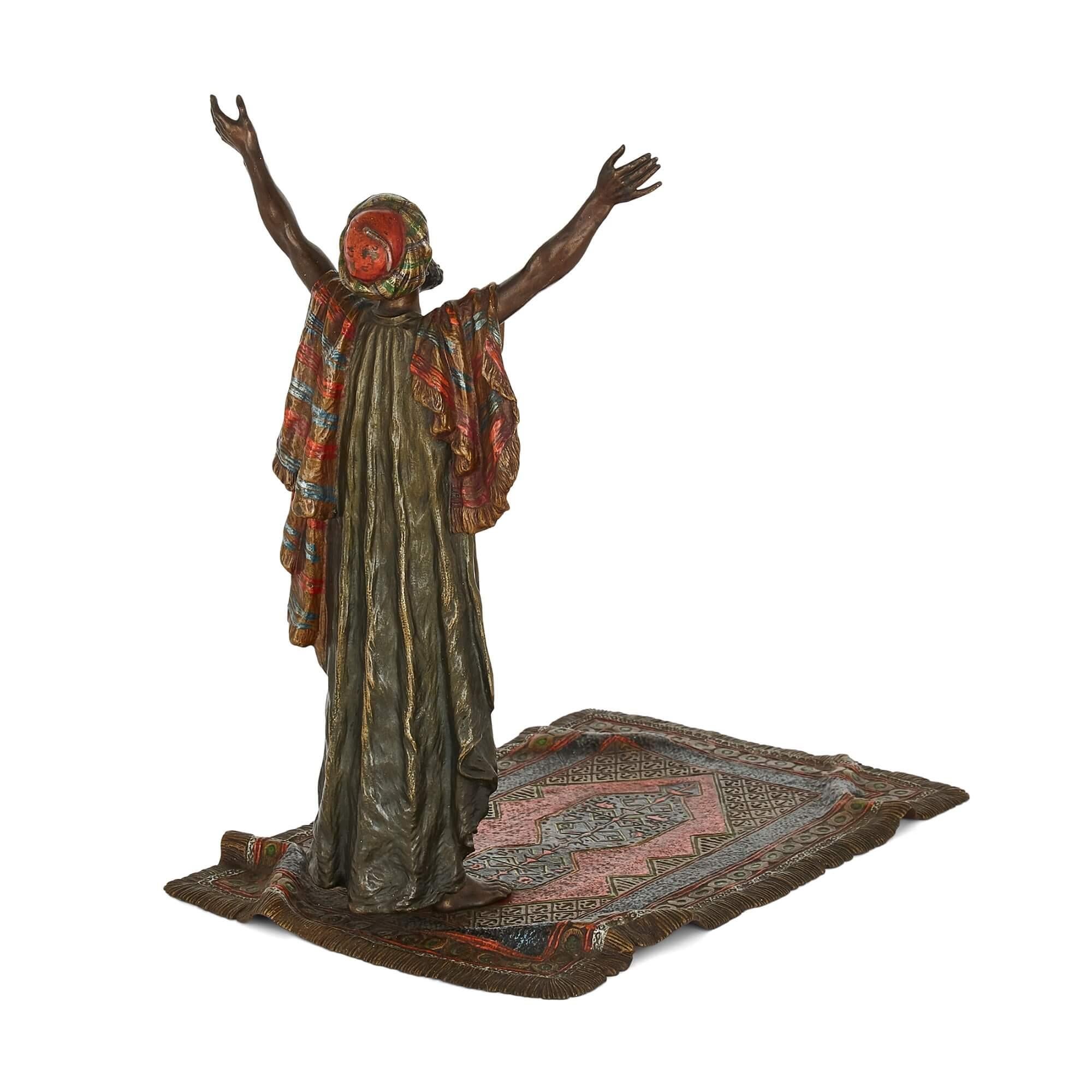 Austrian Large Orientalist Bronze Group by Bergman For Sale