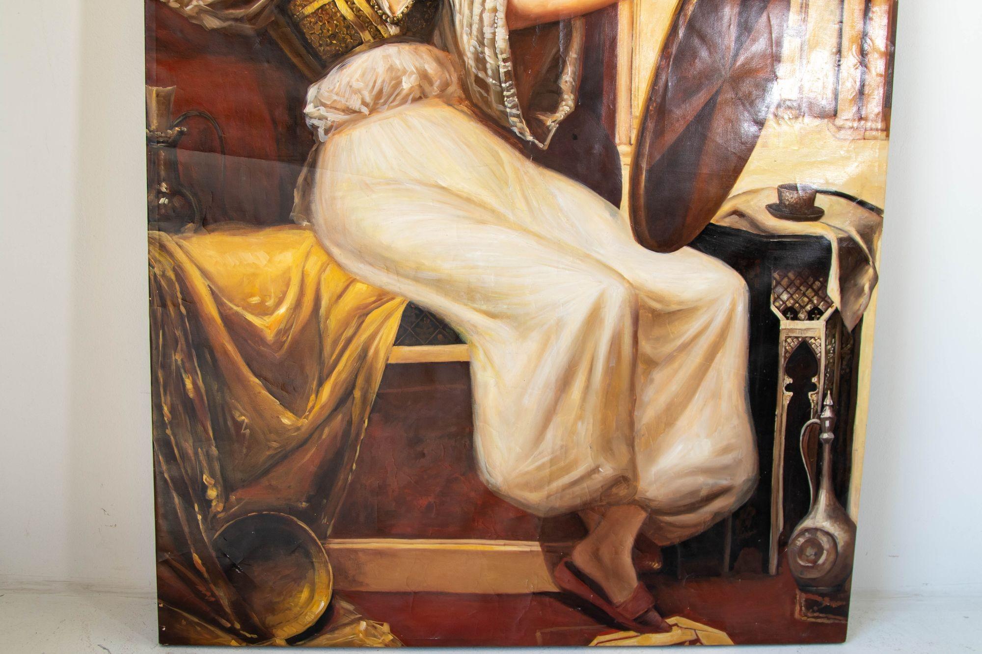 Canvas Large Orientalist Eastern Figurative Oil Painting