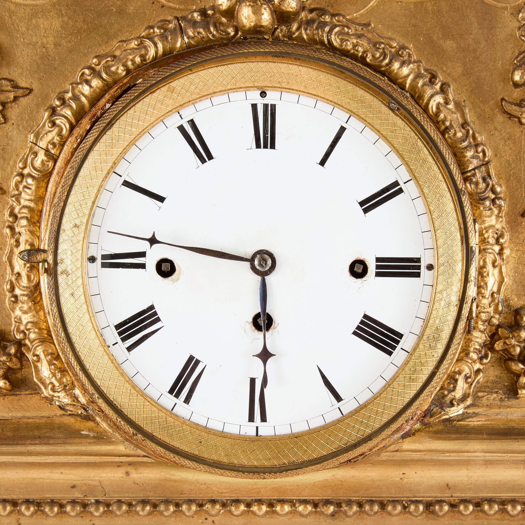Large Orientalist Musical Picture Clock after Krafft In Good Condition For Sale In London, GB