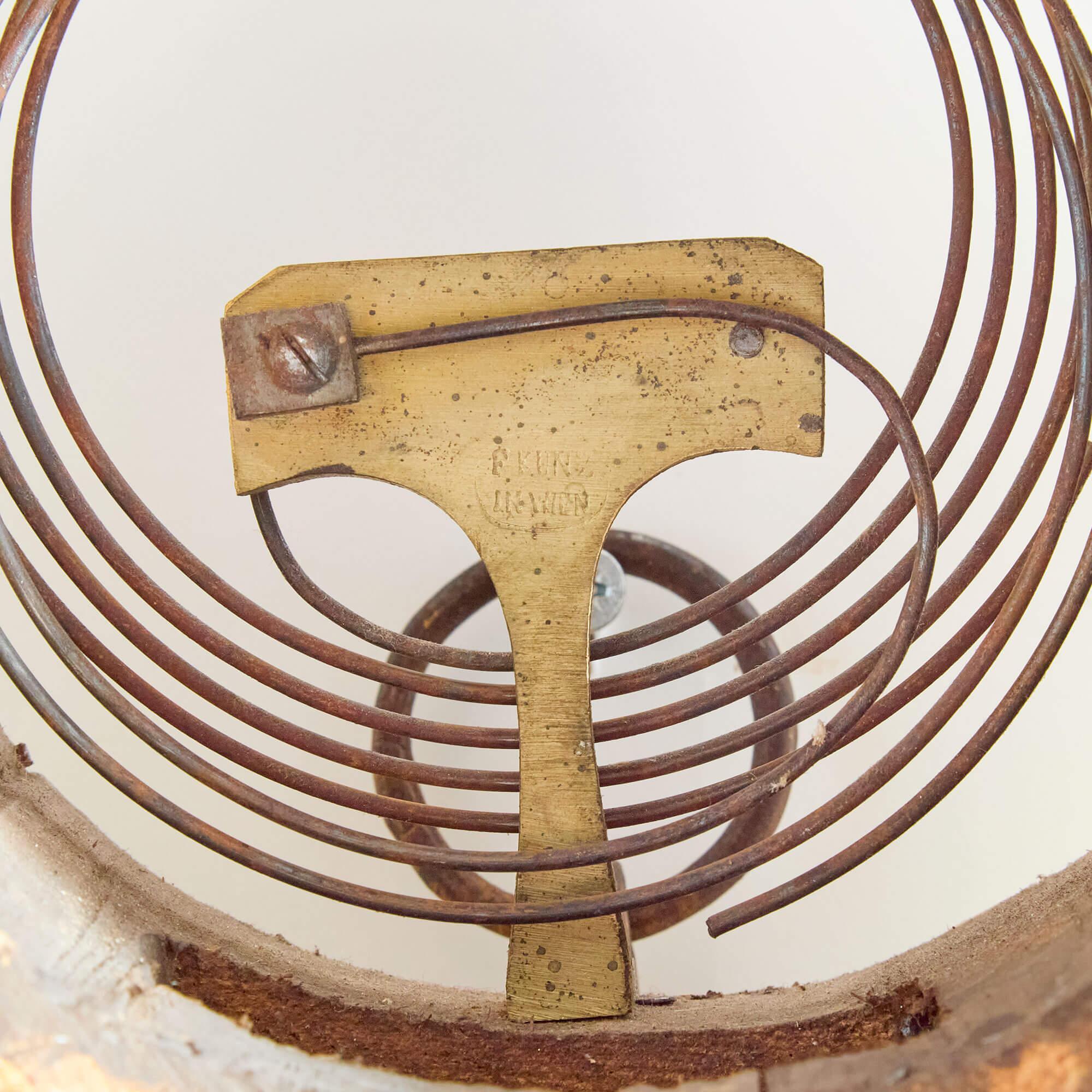 Metal Large Orientalist Musical Picture Clock after Krafft For Sale