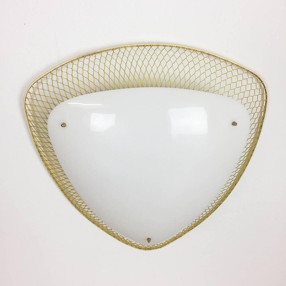 20th Century Large Original 1950s Stilnovo Style Modernist Wall Sconces Light Made in Germany For Sale