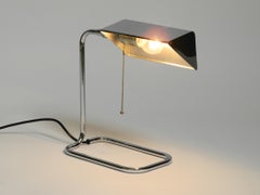 Große original verchromte Tischlampe von Florian Schulz aus den 1980er Jahren