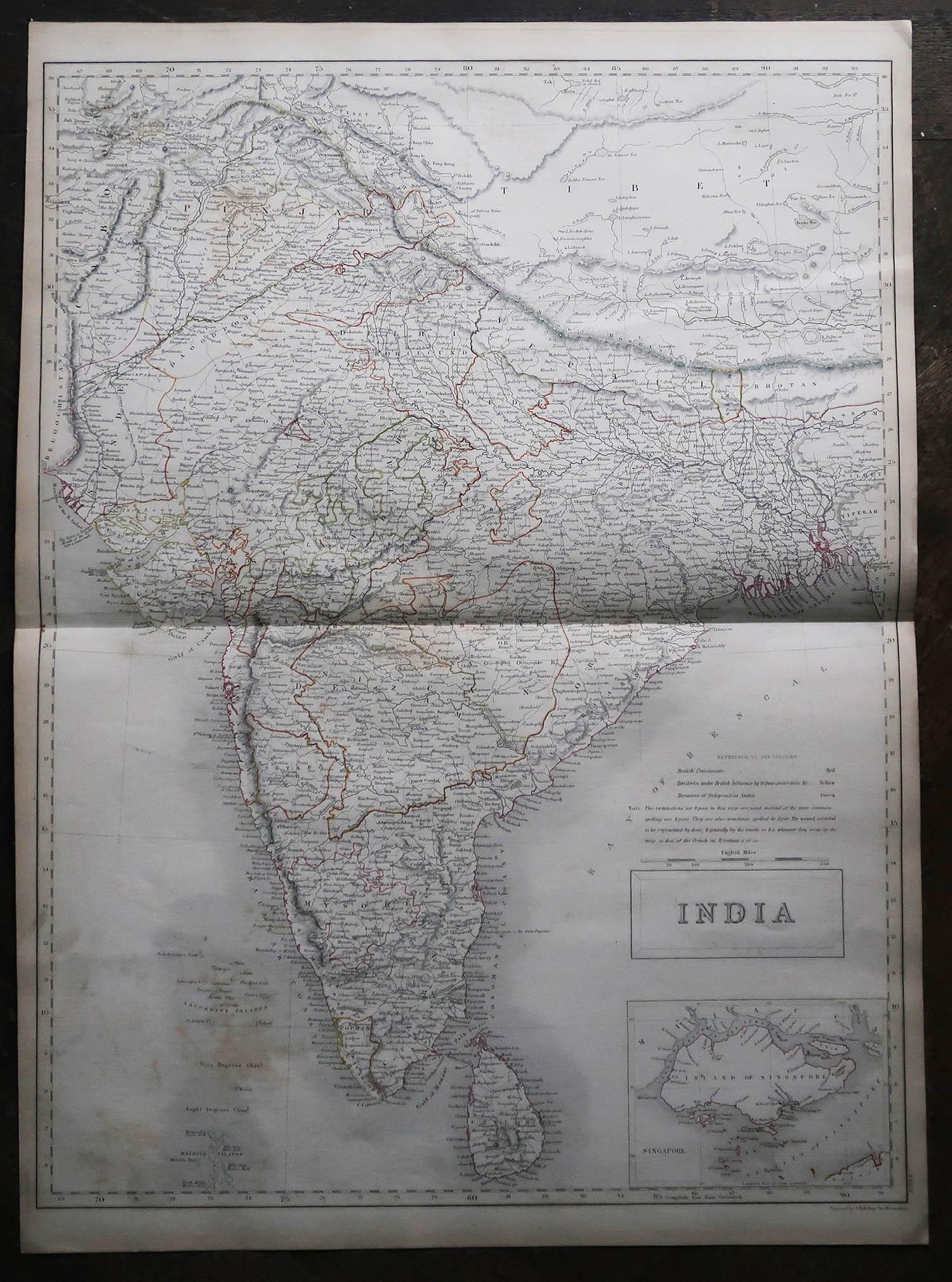 1867 india map