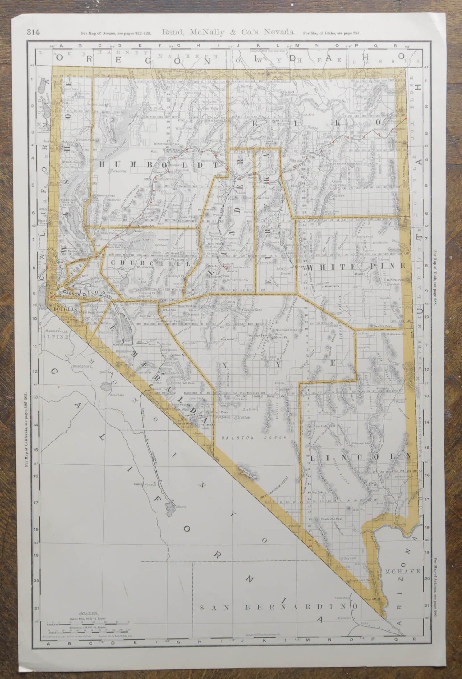 Fabelhafte Karte von Nevada

Original Farbe

Von Rand, McNally & Co.

Veröffentlicht, 1894

Ungerahmt

Kostenloser Versand.