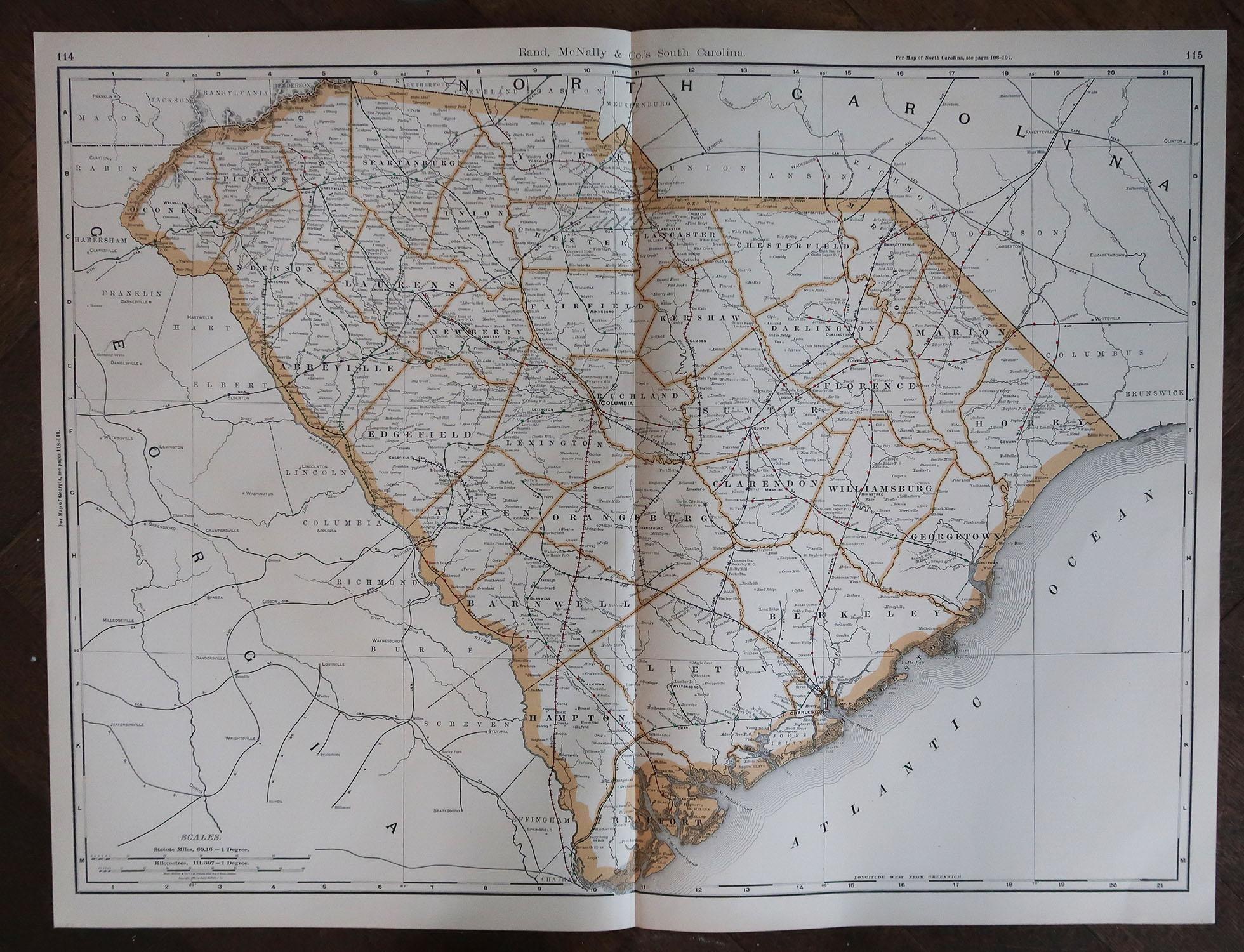 large map of south carolina