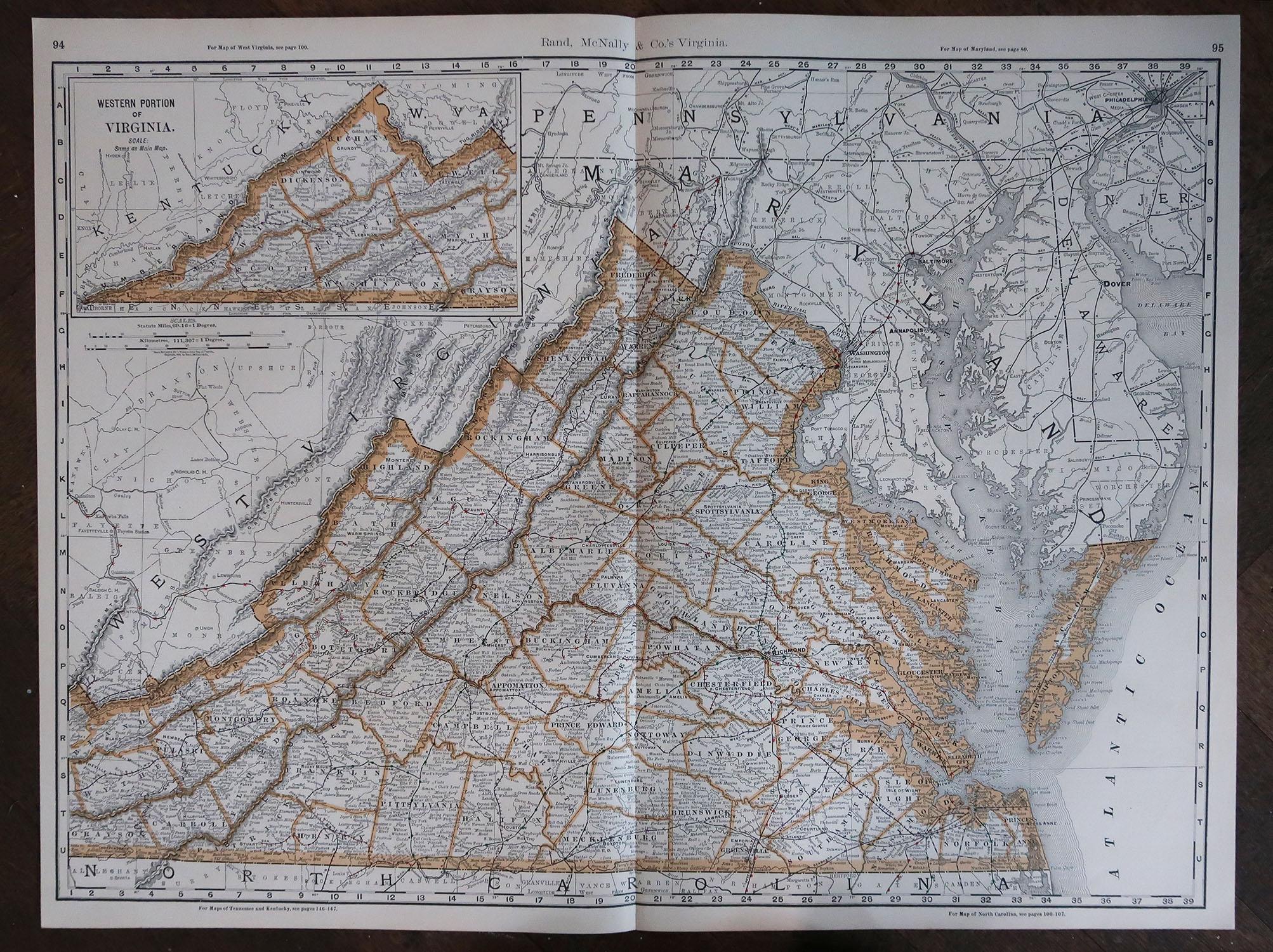 large map of virginia