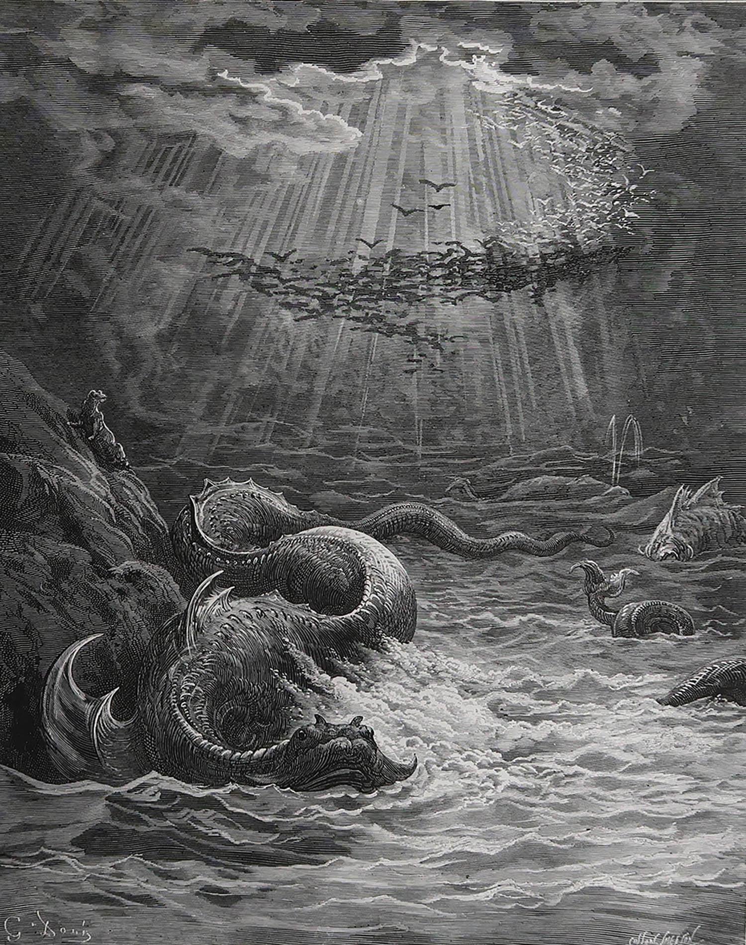 Sensational image by Gustave Dore

Originally an illustration for JohnMilton's 