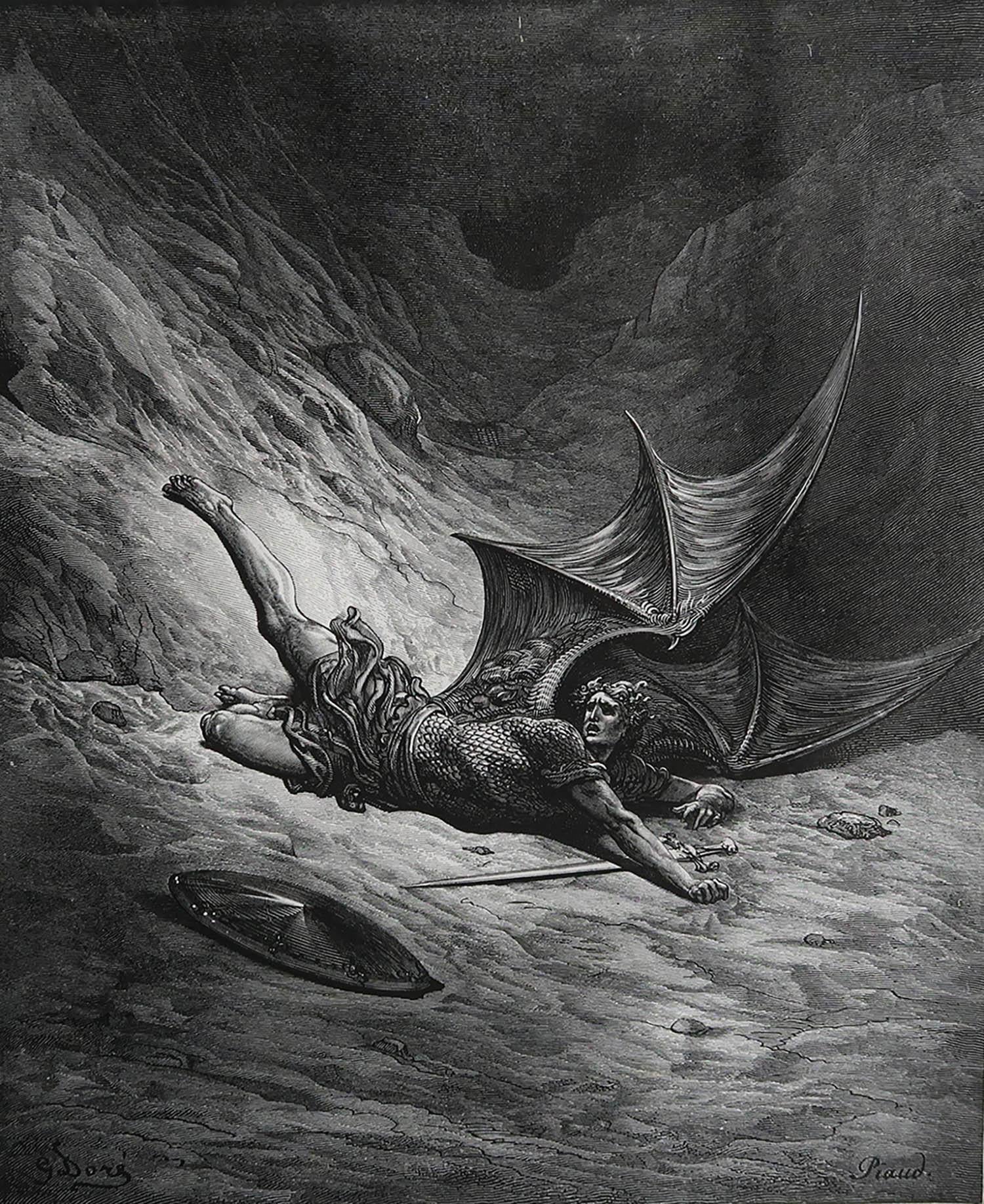 Sensational image by Gustave Dore

Originally an illustration for JohnMilton's 