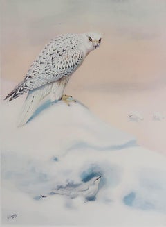 Large Original Antique Print of a Ptarmigan After G.E Lodge, circa 1910