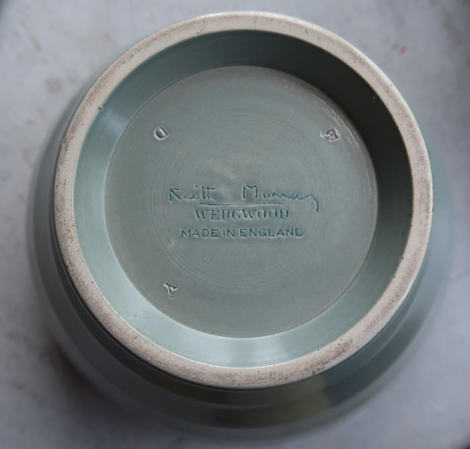 English Large Original Art Deco Ceramic Vase by Keith Murray, C.1930 For Sale