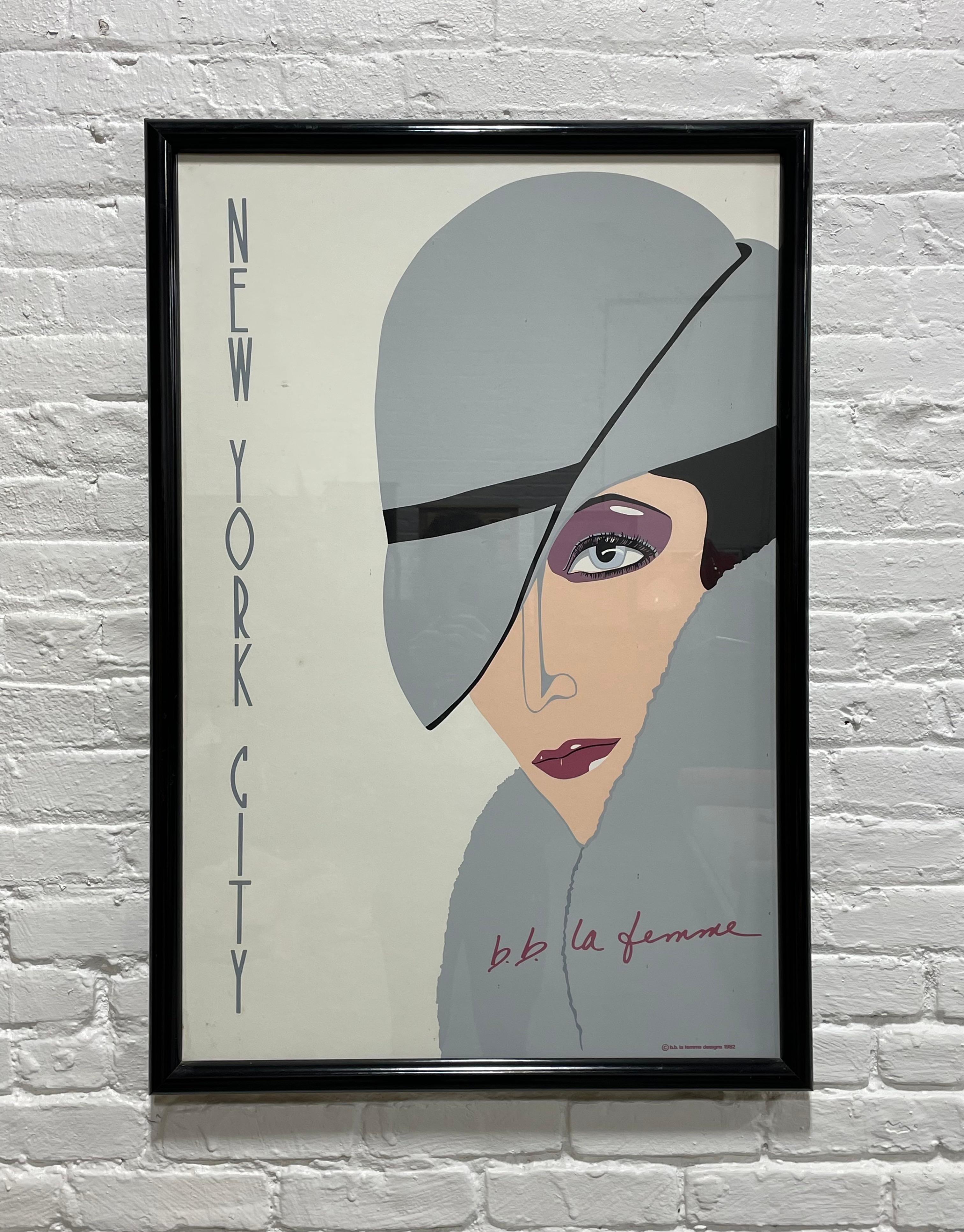 Plastica Serigrafia originale BB La Femme 