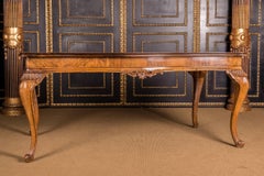 Large Original Dining Table Neo Baroque, circa 1870 Walnut Veneer