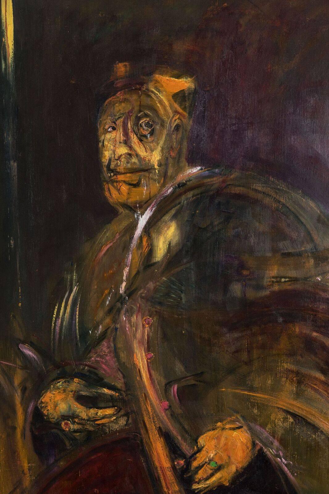 Italian Large, Original, Francis Bacon-Style Portrait