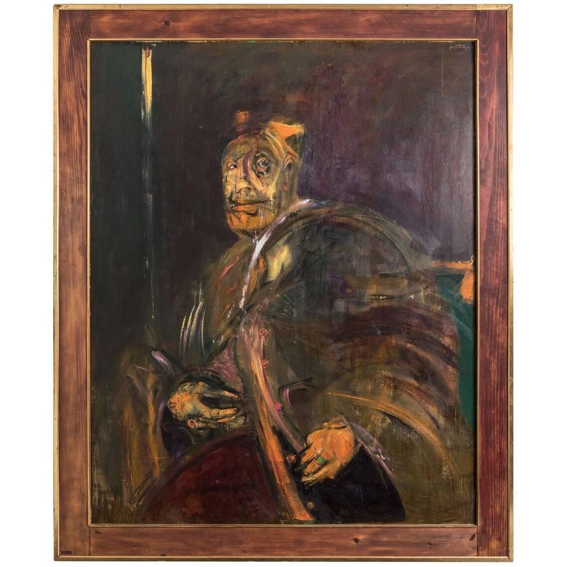 Large, Original, Francis Bacon-Style Portrait