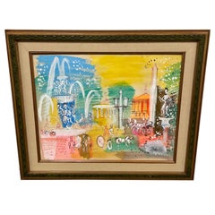 Large Original French Painting by Cobelle