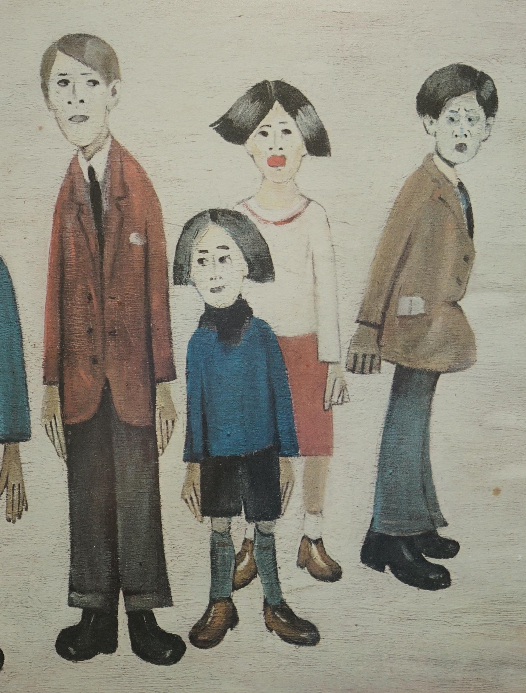 Large Original L S Lowry His Family Signed Ltd Edition 444/575 Lithograph Print For Sale 2