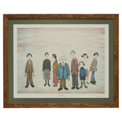 Vintage Large Original L S Lowry His Family Signed Ltd Edition 444/575 Lithograph Print