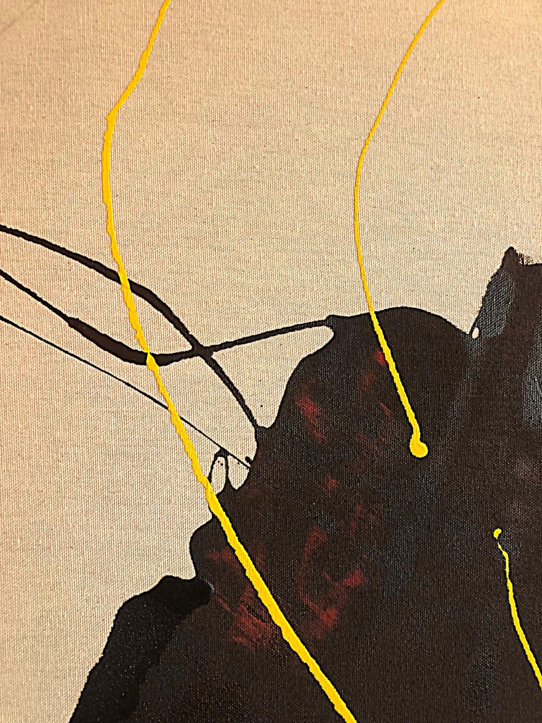 Large Original Marcel Rozek Abstract Oil Painting on Linen Canvas For ...