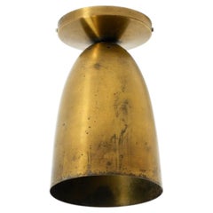 Large original Mid Century Modern brass ceiling lamp