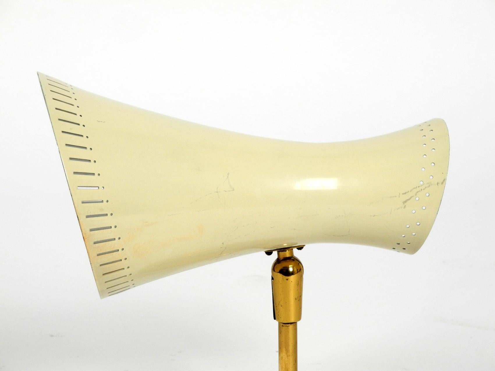 Mid-20th Century Large Original Midcentury Perforated Metal Diabolo Sconce with Two Sockets