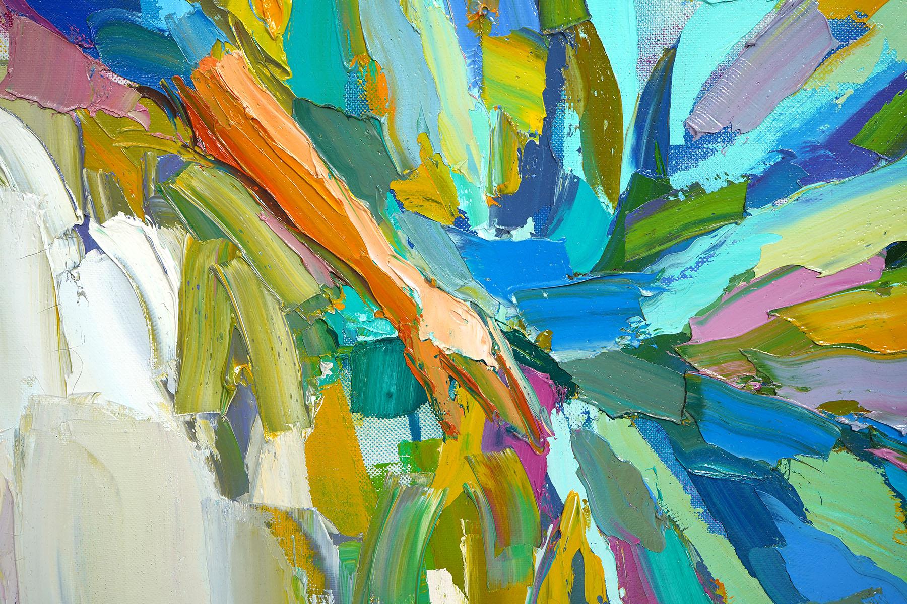 Large Original Nicola Simbari Oil Painting 'Siciliana' In Excellent Condition In Ft. Lauderdale, FL
