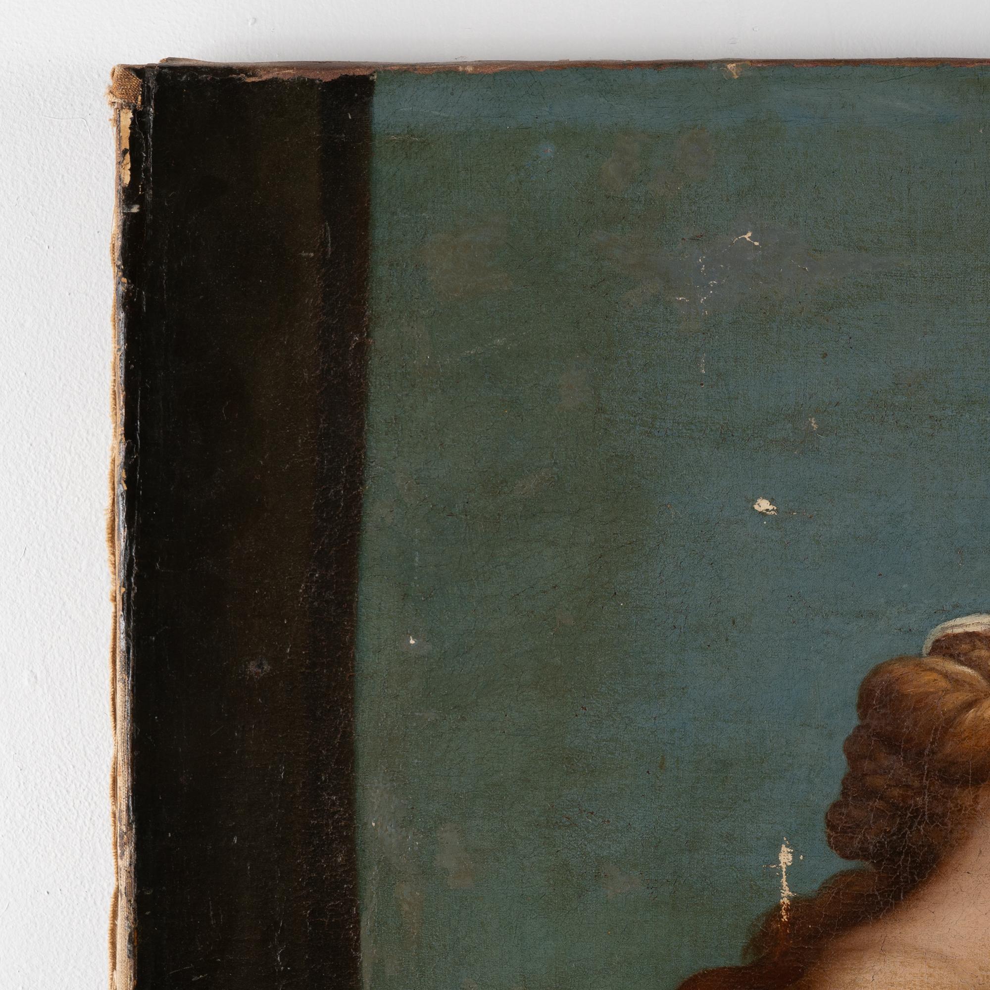 Large Original Oil on Canvas Painting of Zeus and Hera, Italy circa 1700's For Sale 6