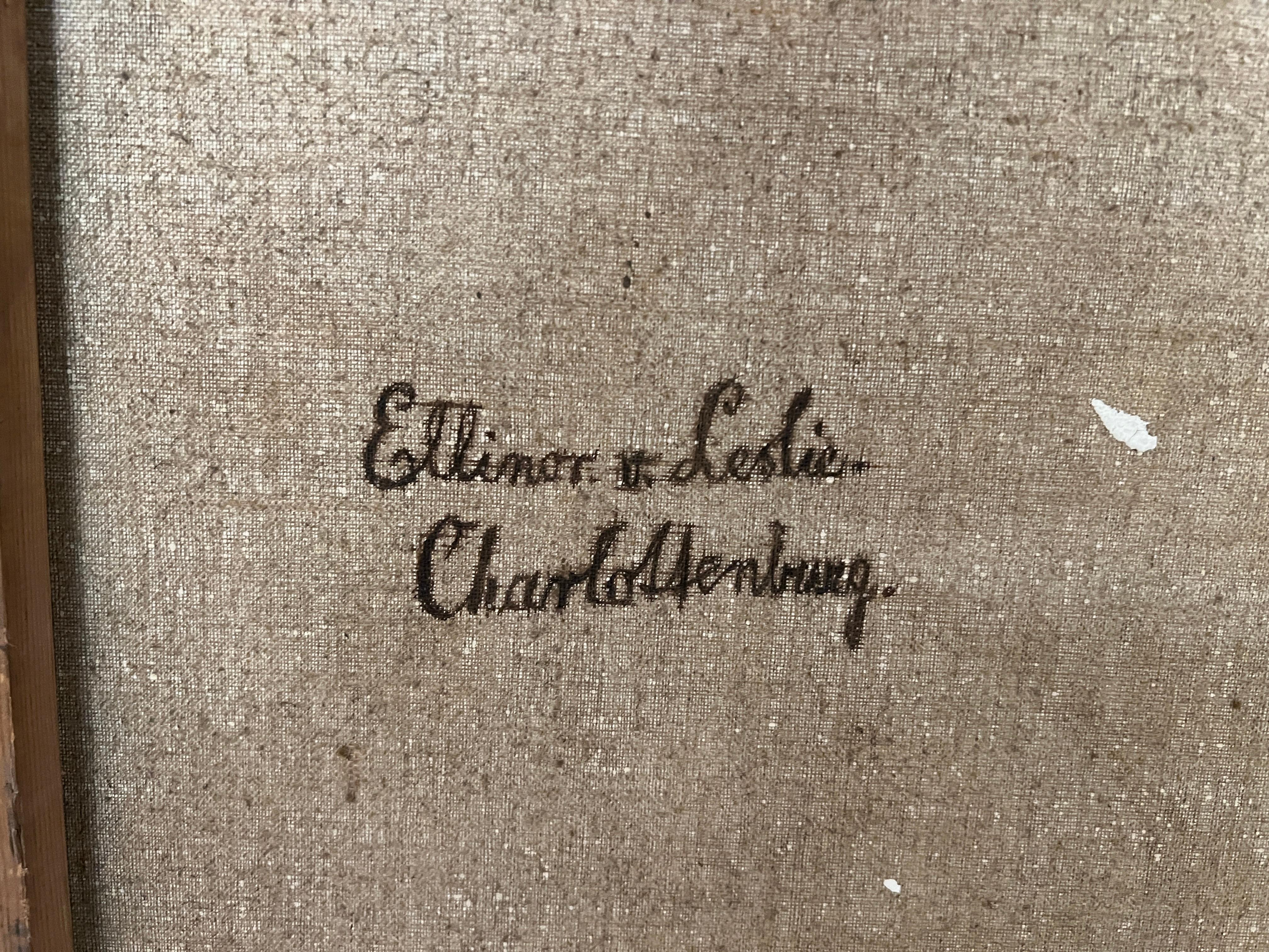 Großes originales altes Ölgemälde aus der Zeit um 1900 mit einem prächtigen Rahmen im Angebot 5