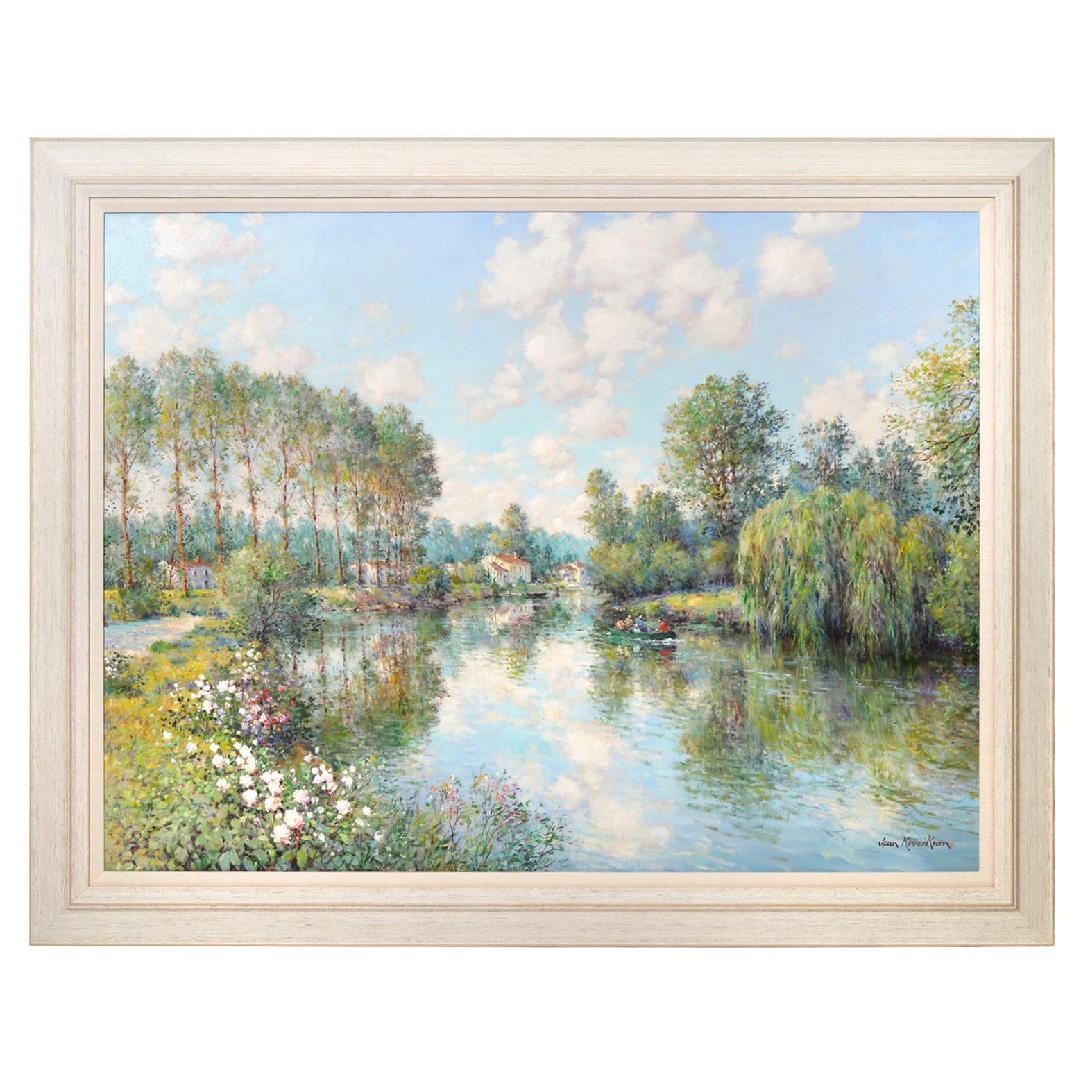 Großes Original signiertes Ölgemälde Jean Kevorkian Französisch, B.1933 im Angebot