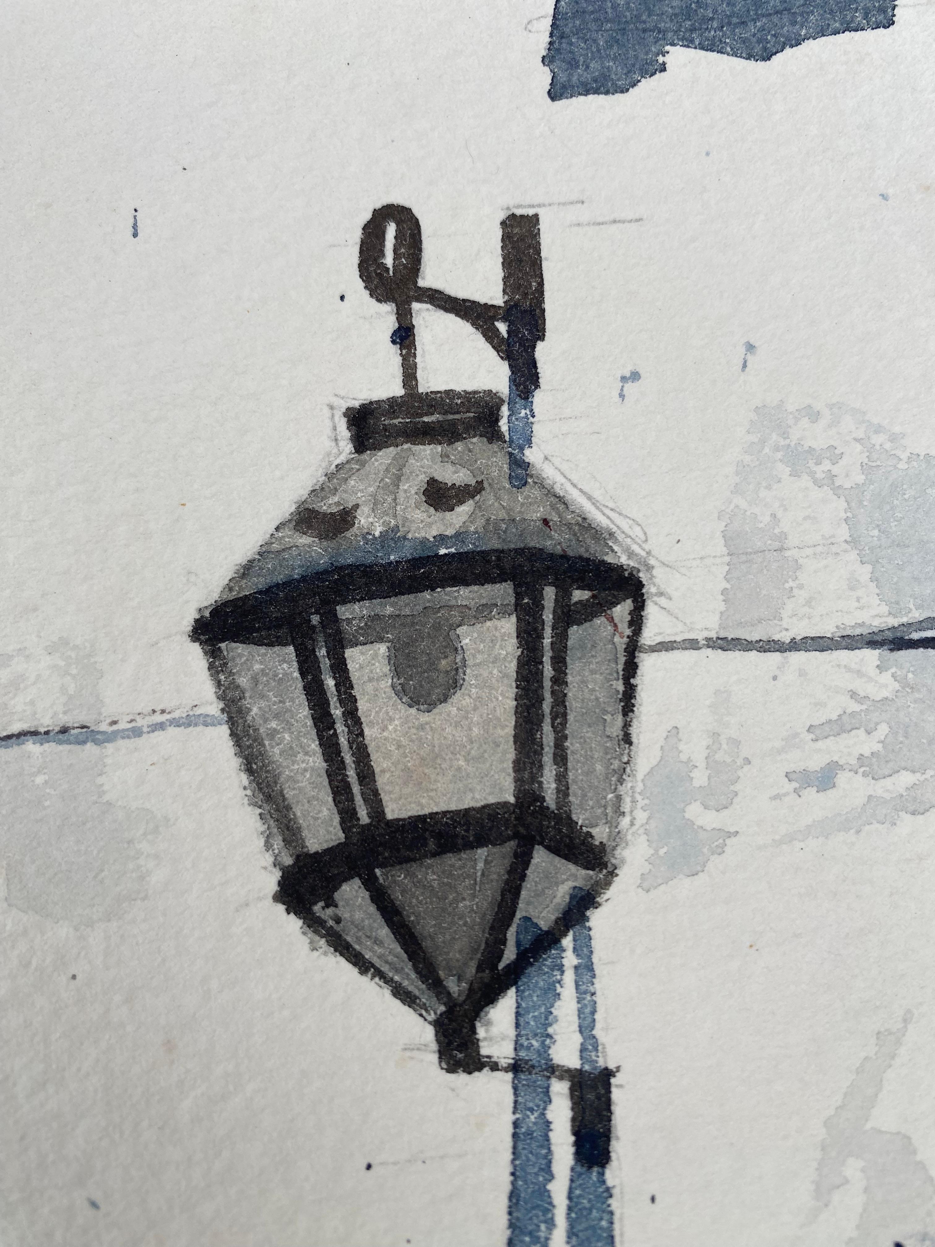 Original signiertes Original-Aquarell von Ivan McDougal (1927-2005) im Zustand „Gut“ im Angebot in Round Top, TX