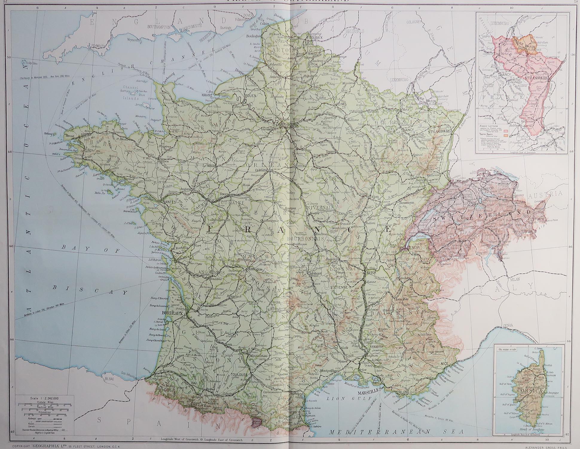Great map of France

Original color.

Good condition 

Published by Alexander Gross

Unframed.








