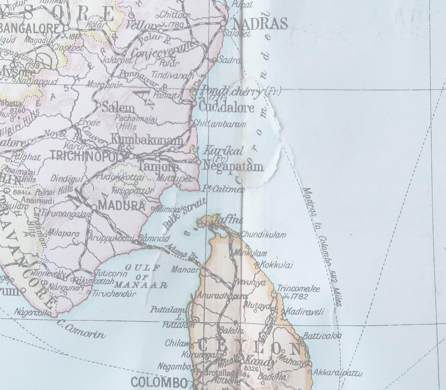 1920 india map