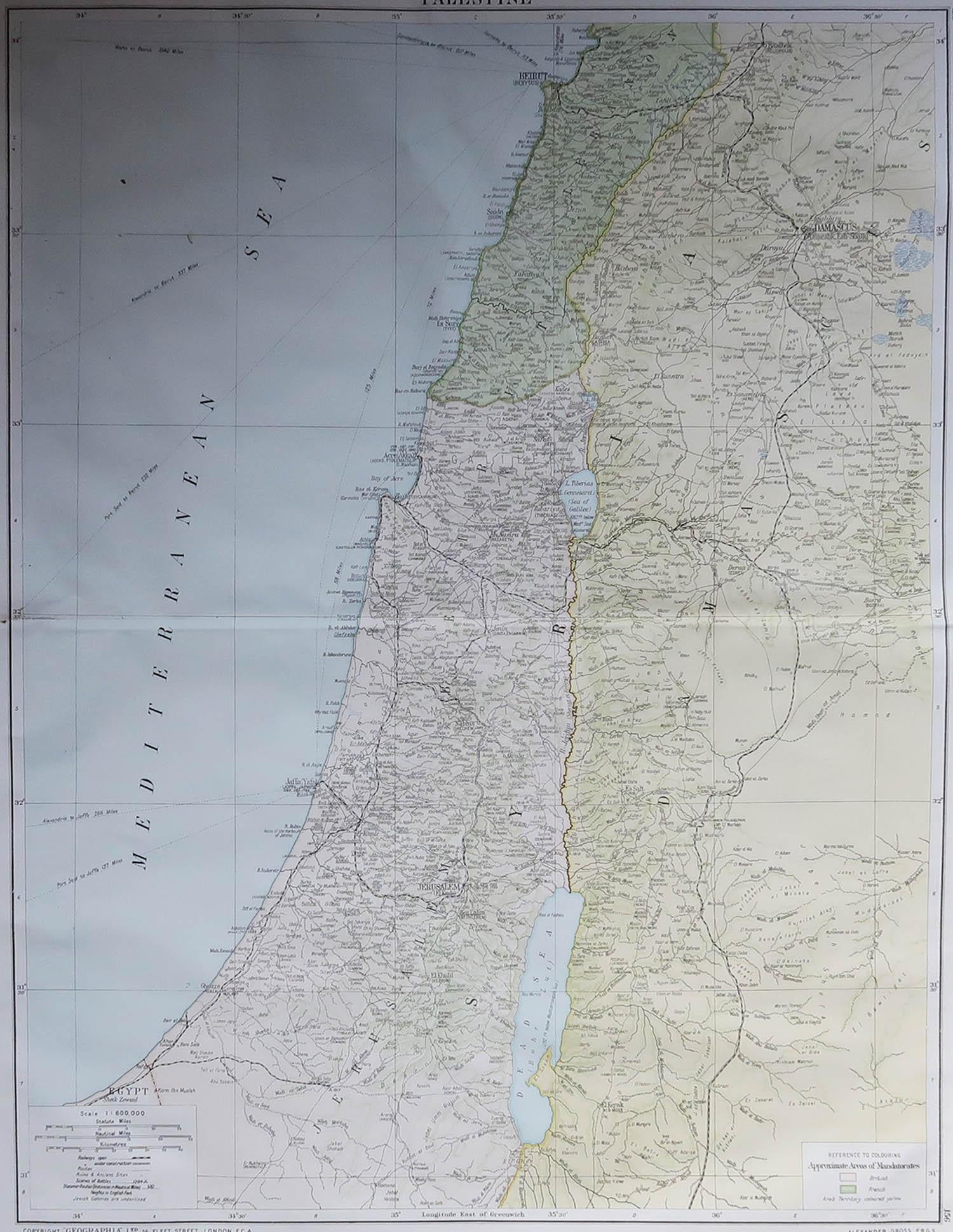 Great map of Israel

Original color. 

Good condition

Published by Alexander Gross

Unframed.








