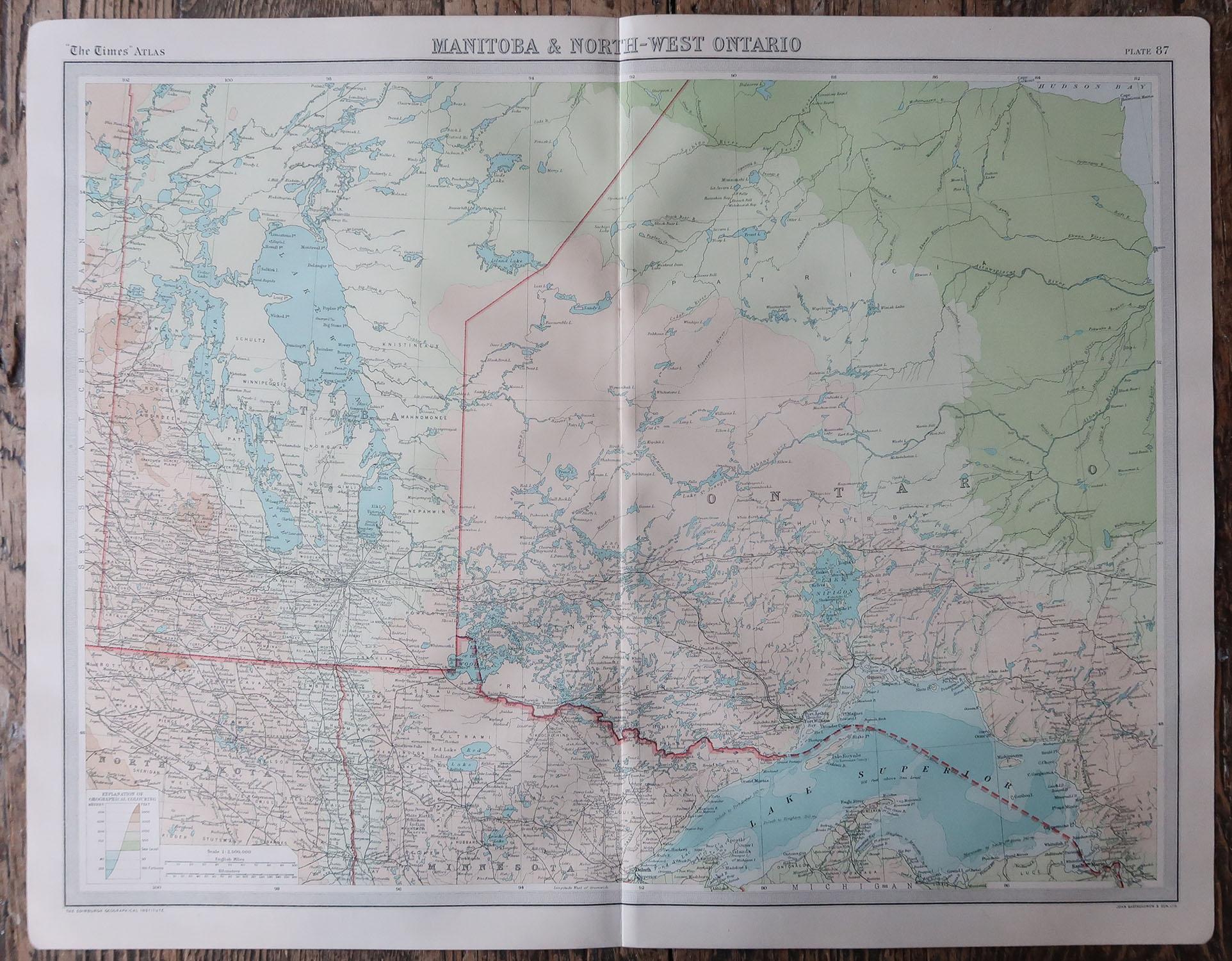 map of western ontario canada