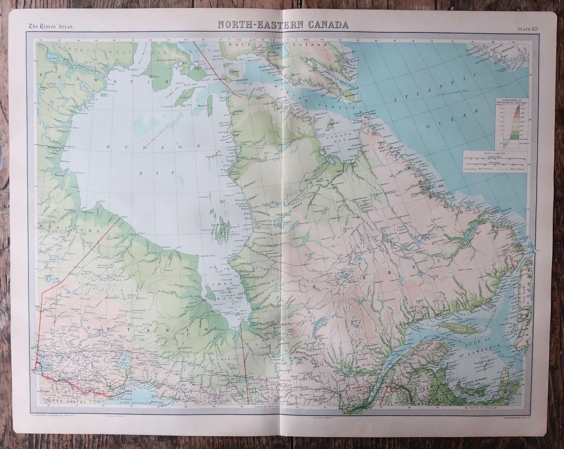 map of canada 1862