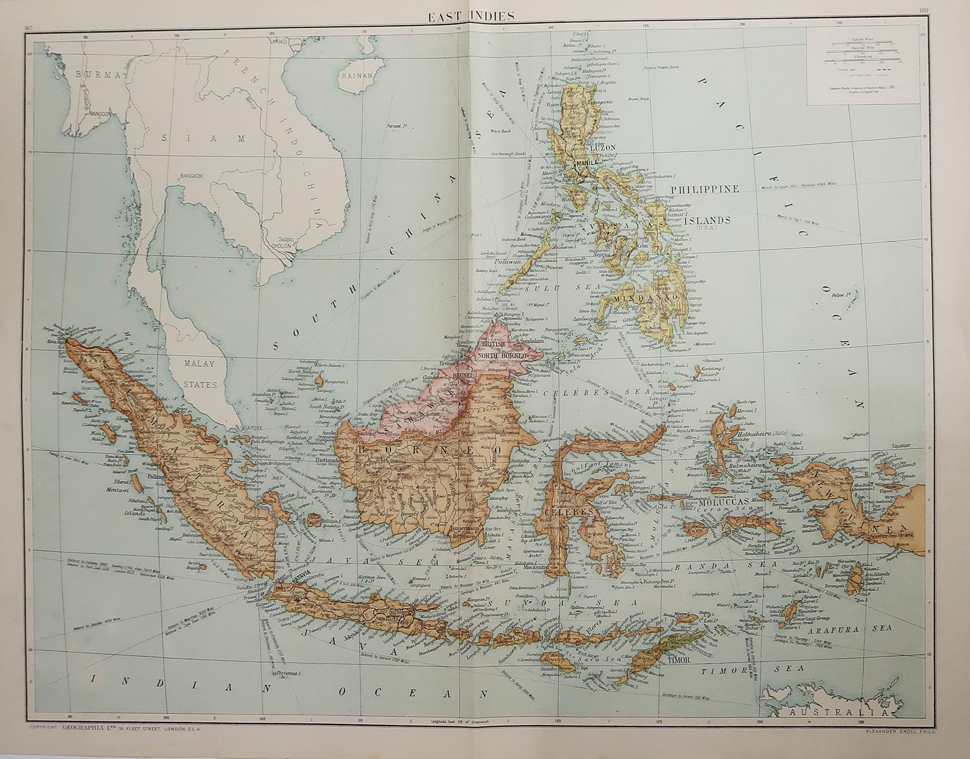 Great map of South East Asia

Original color. 

Good condition 

Published by Alexander Gross

Unframed.








 